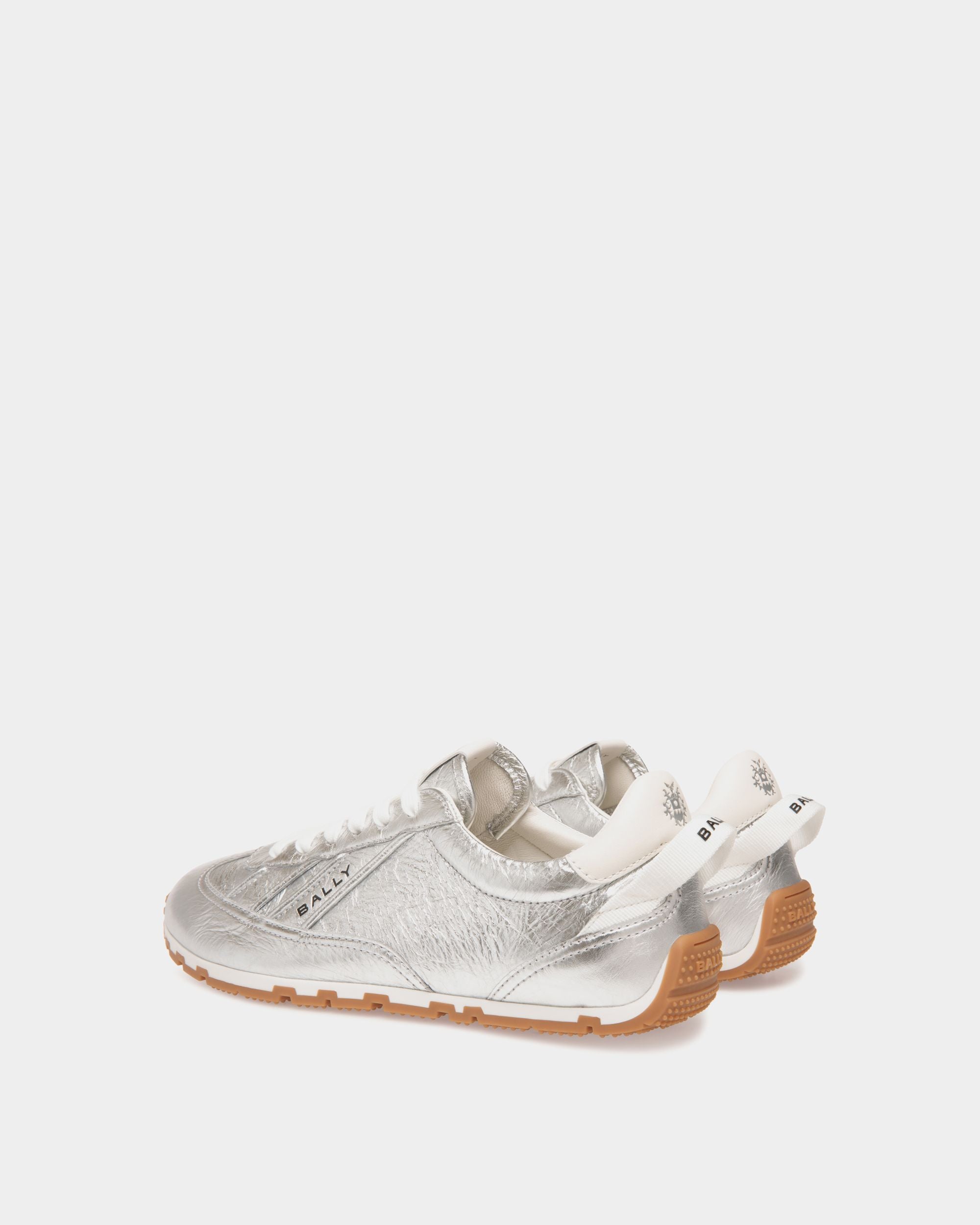 Bally Global - Zapatilla Quarry De Piel Laminada Plata - Plata