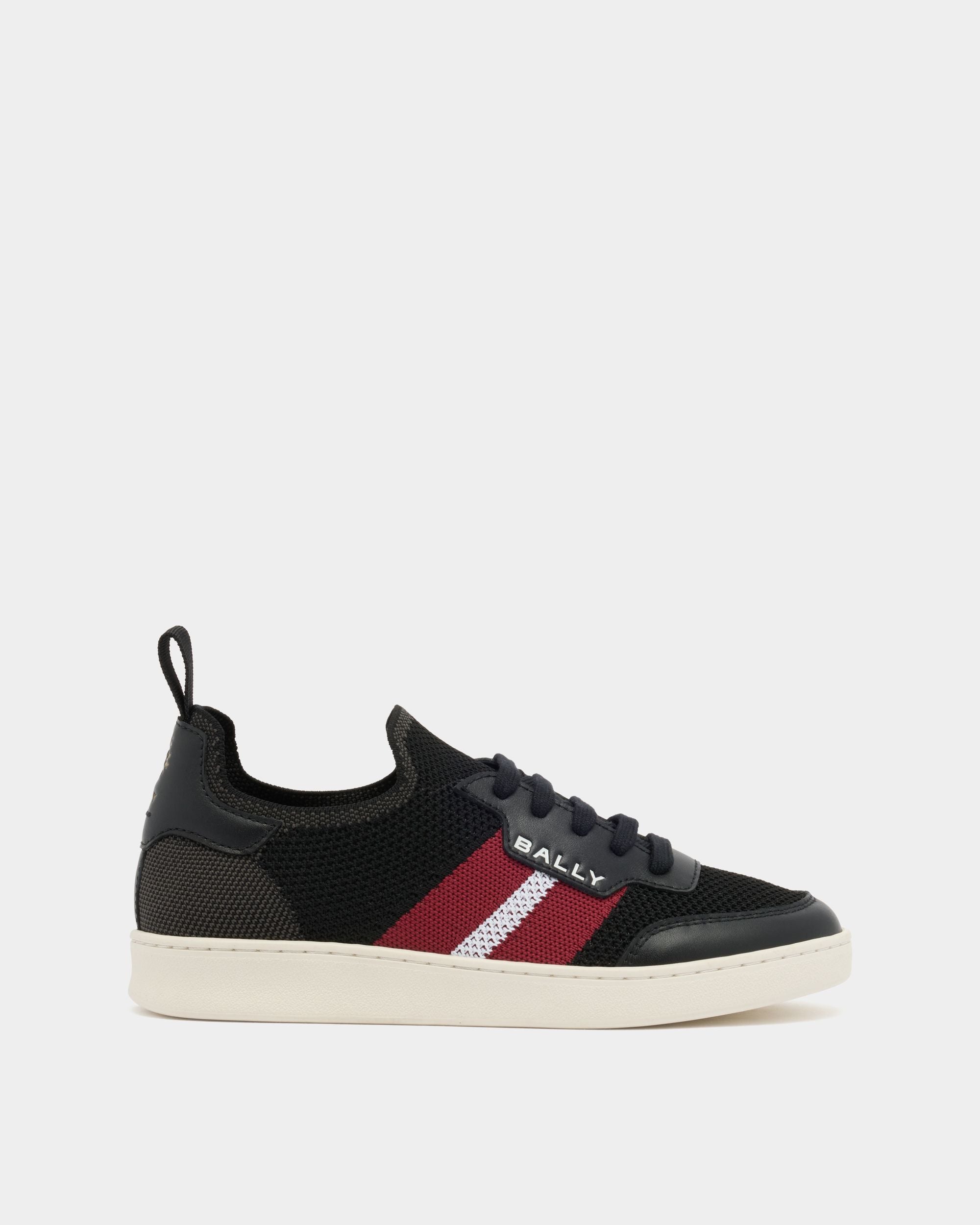 Bally Global - Sneaker Tennis En Tissu Noir - Noir