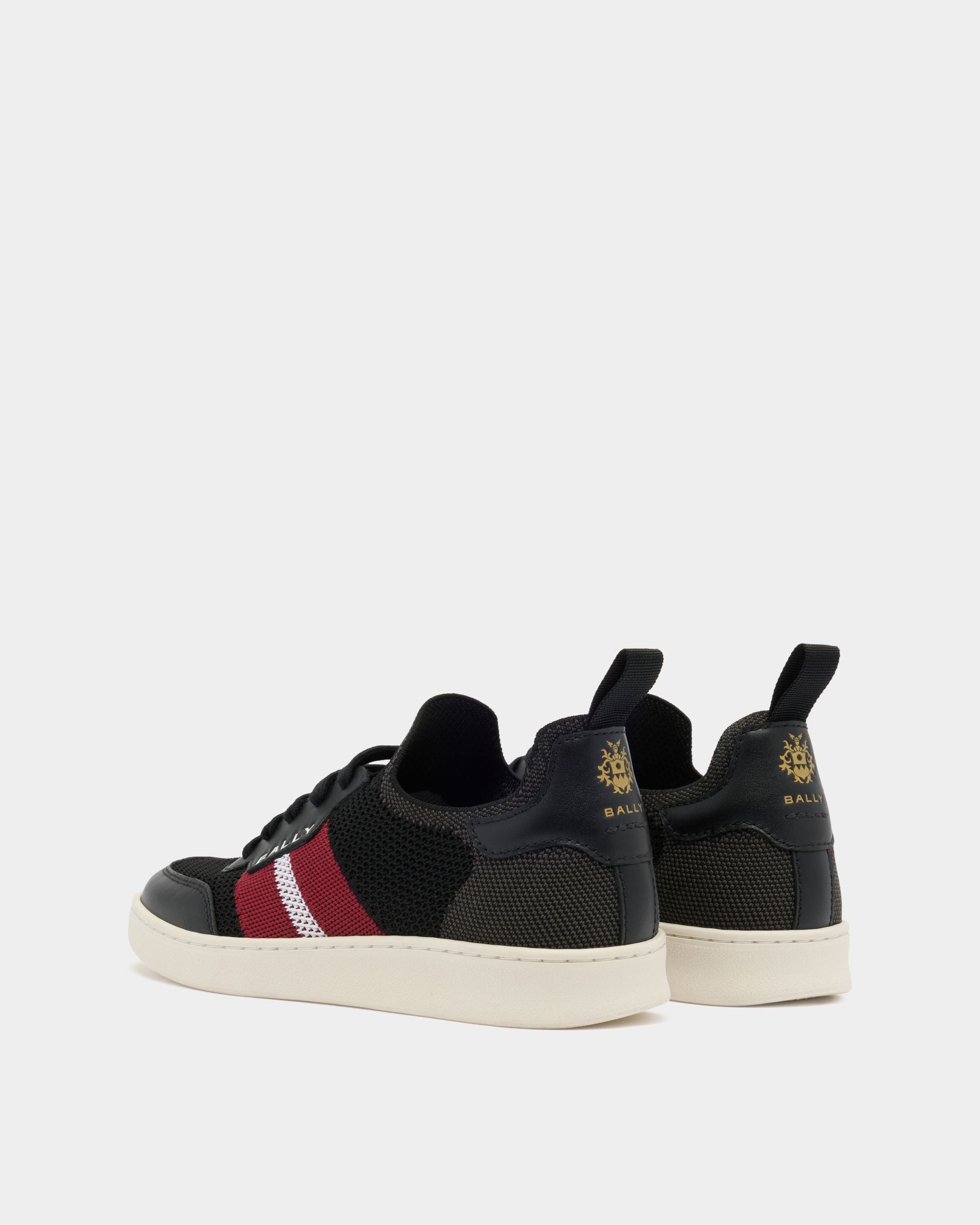 Bally Global - Sneaker Tennis En Tissu Noir - Noir