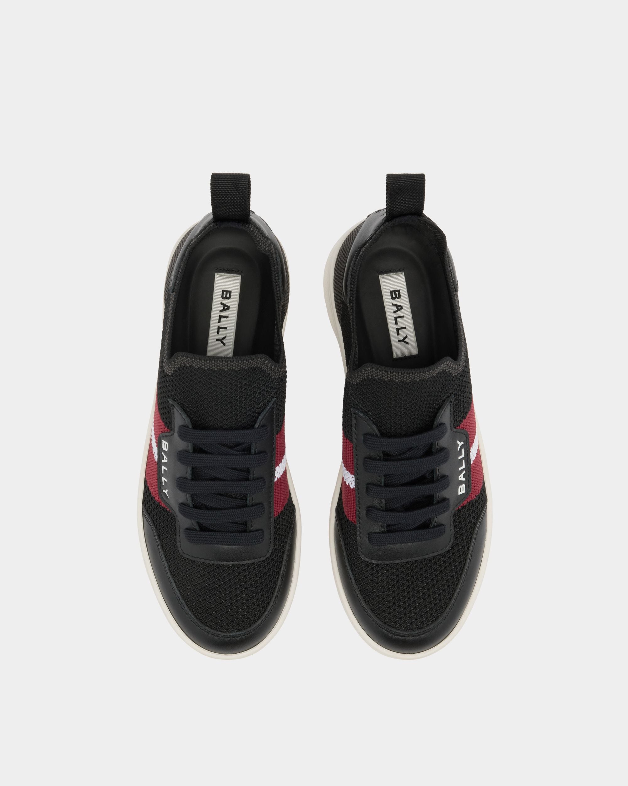 Bally Global - Sneaker Tennis En Tissu Noir - Noir