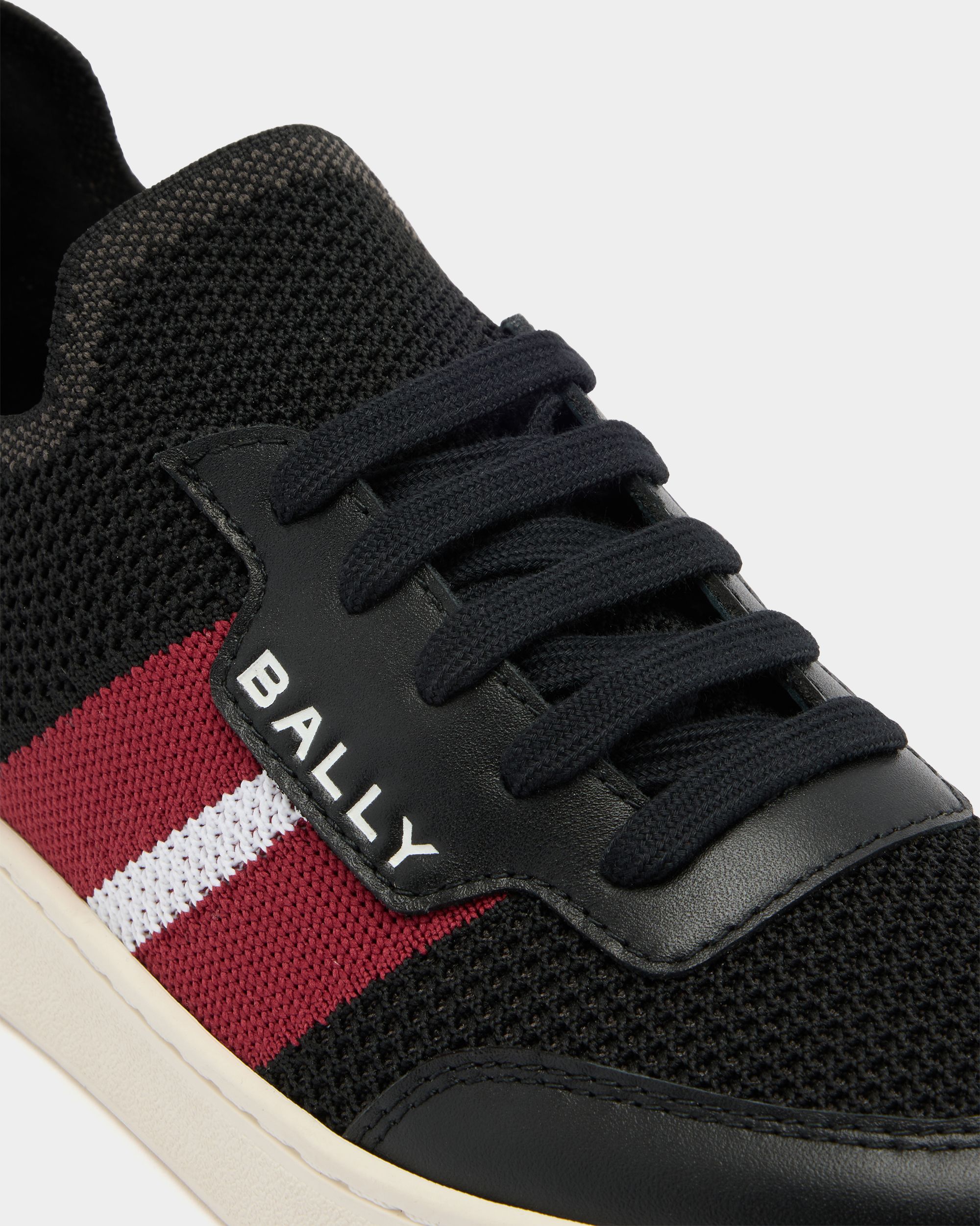 Bally Global - Sneaker Tennis En Tissu Noir - Noir