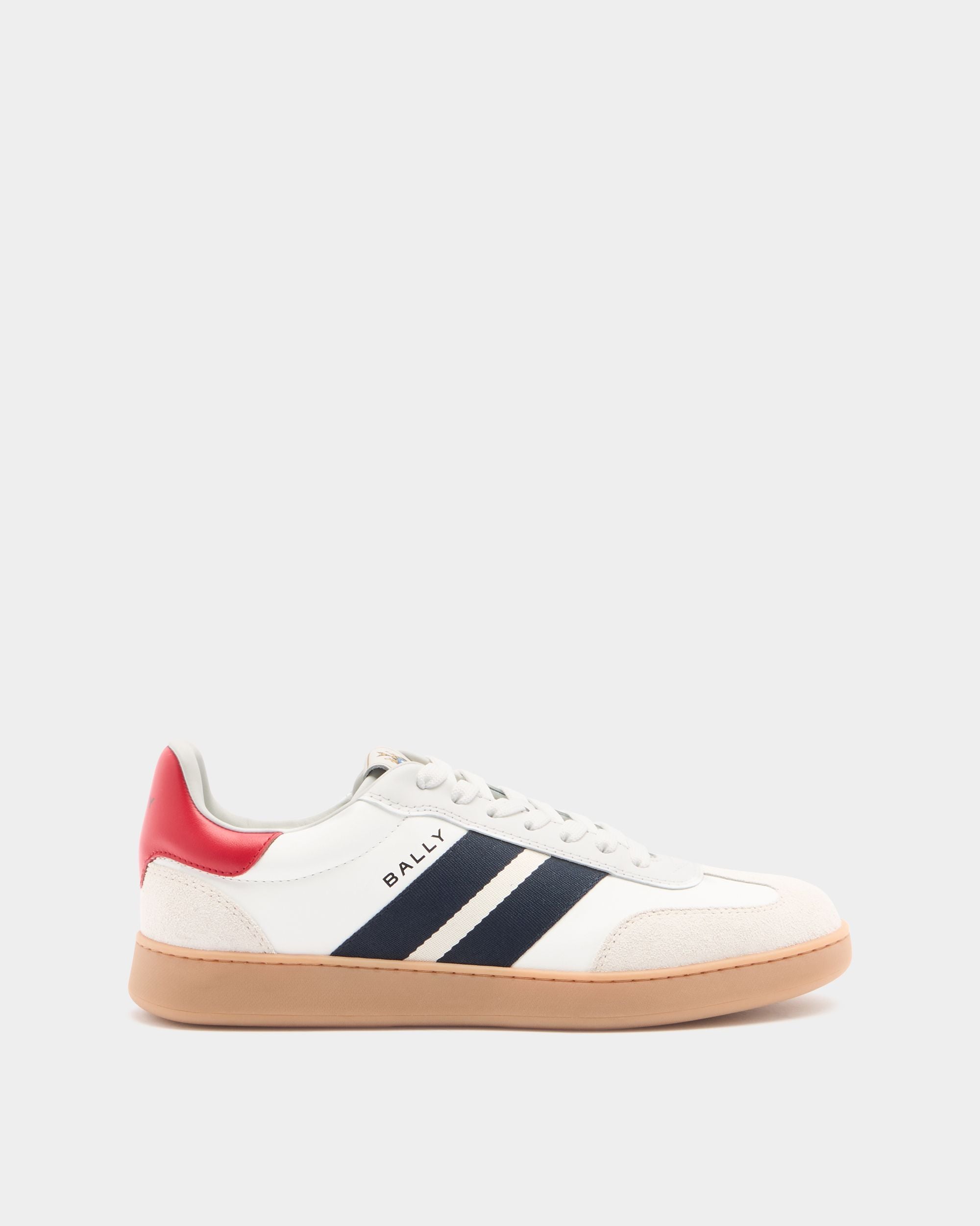 Bally Global - Retro Crest Sneaker in White Leather - White