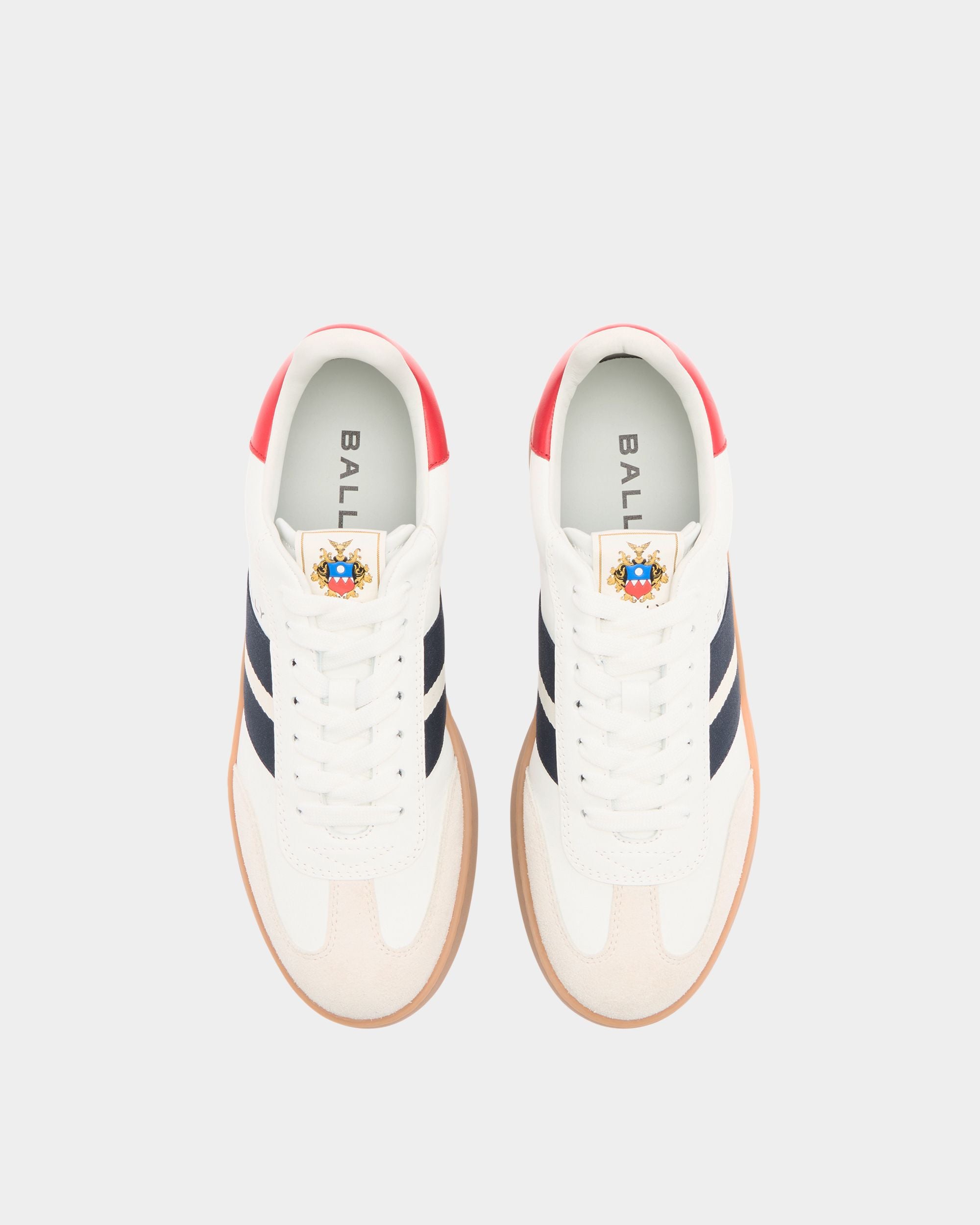 Bally Global - Retro Crest Sneaker in White Leather - White