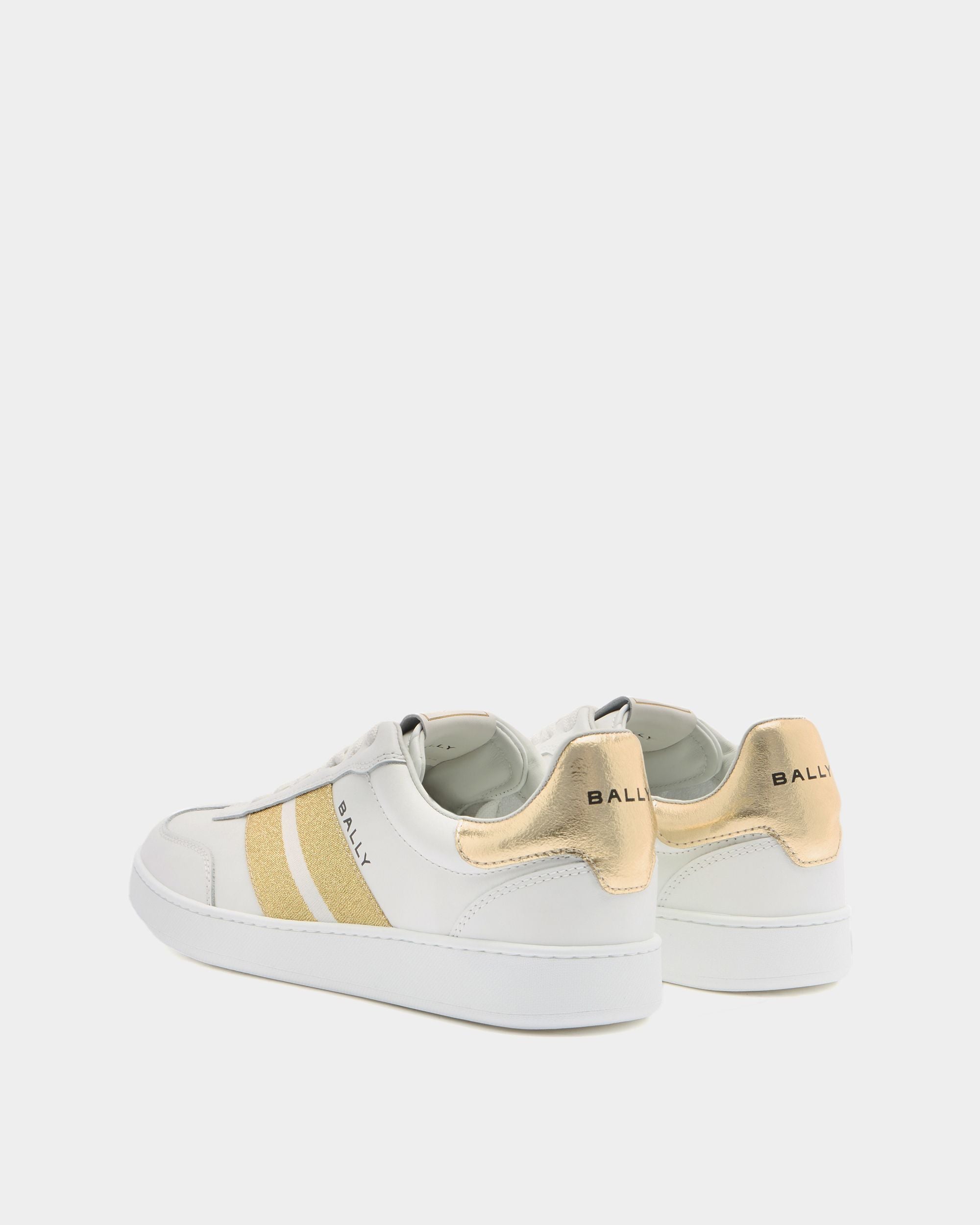 Bally Global - Retro Crest Sneaker in White Leather - White