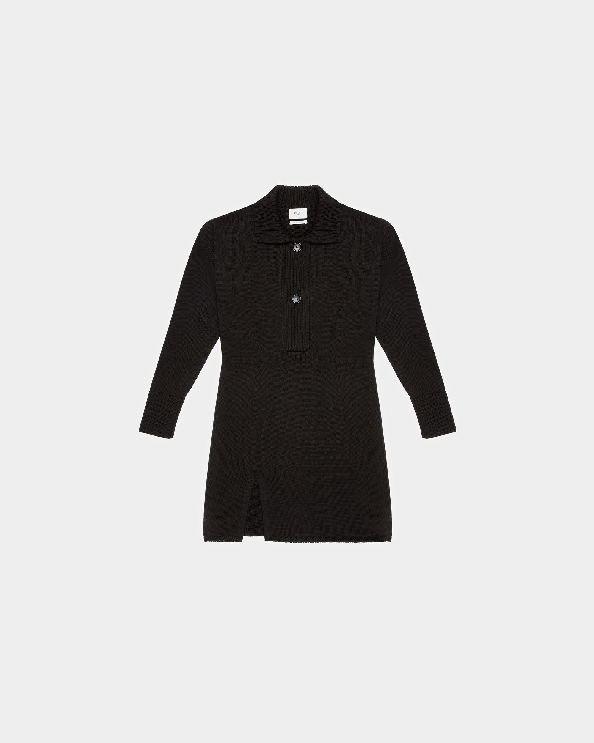 Bally Global - Vestido Con Cuello Polo - Negro