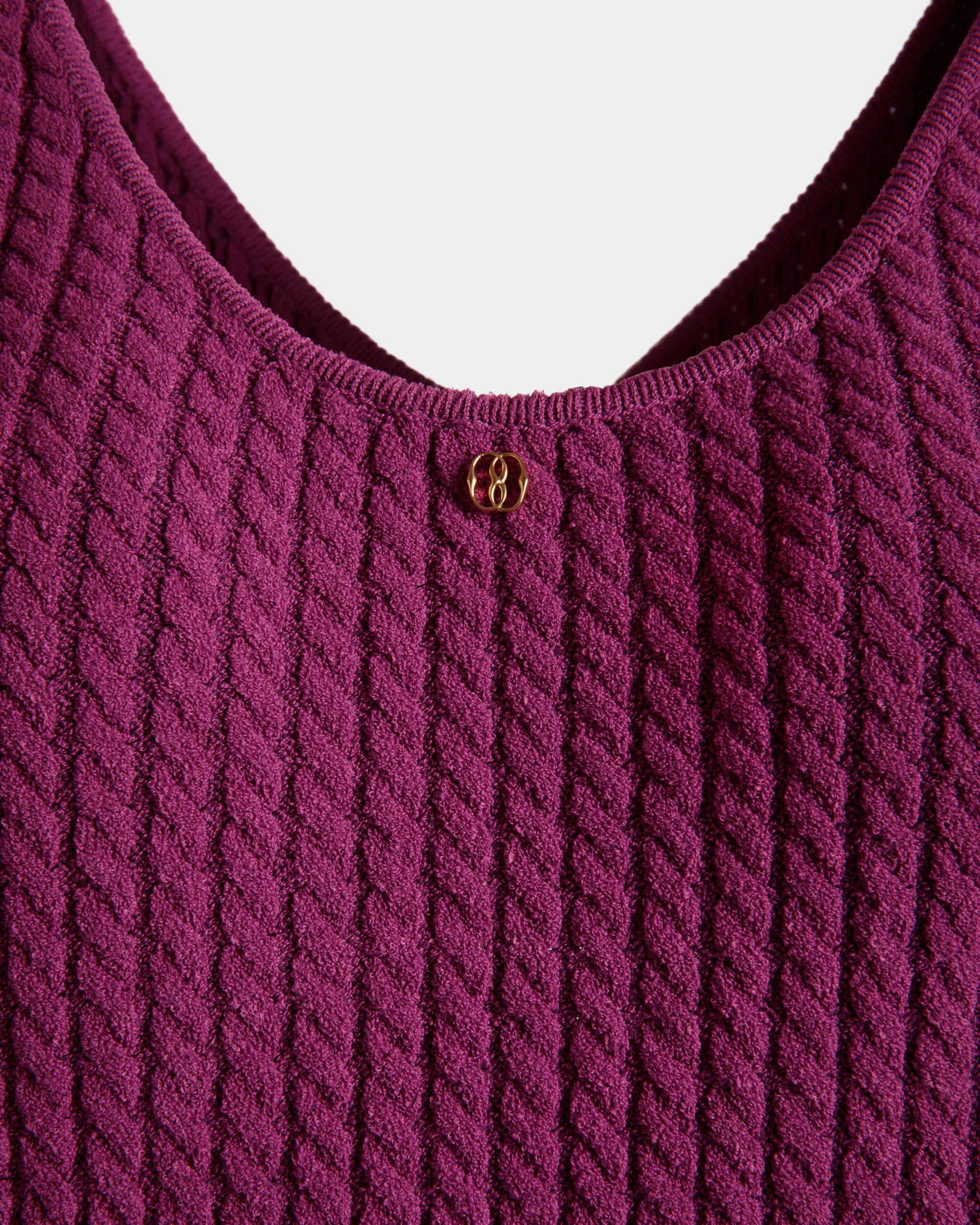 Bally Global - Robe Midi En Maille Rose - Rose