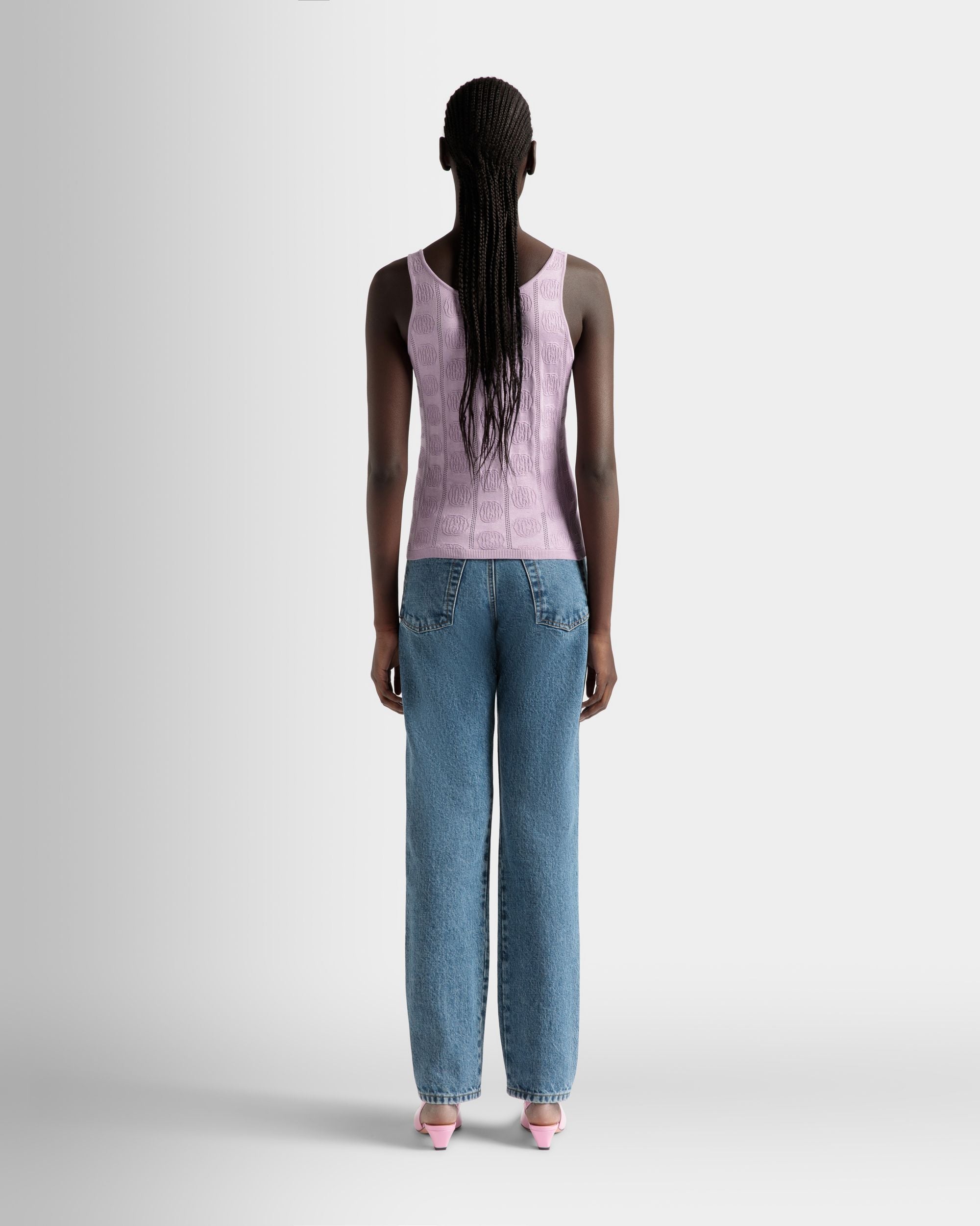 Bally Global - Tank Top In A Lilac Silk Blend - Pink