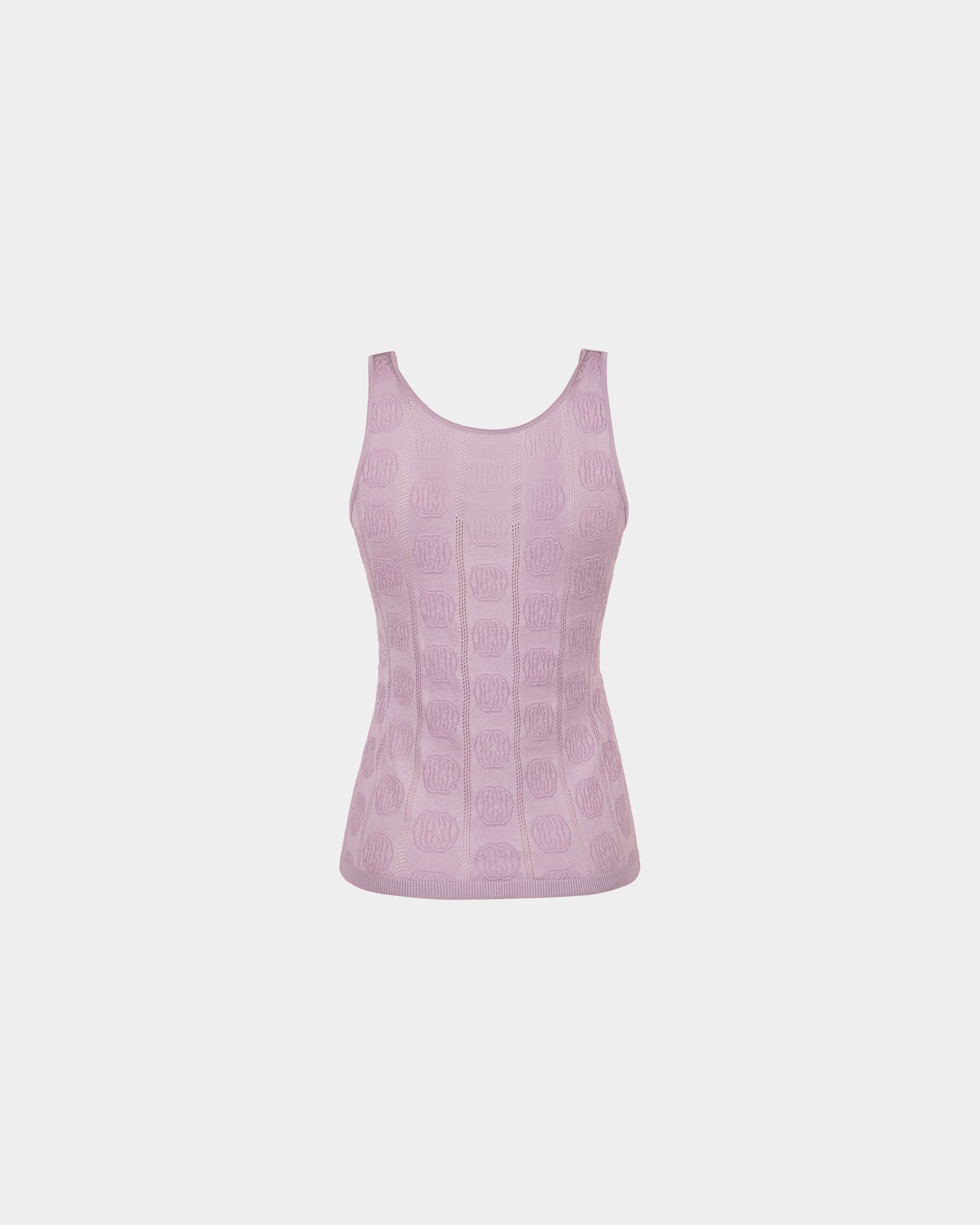 Bally Global - Tank Top In A Lilac Silk Blend - Pink