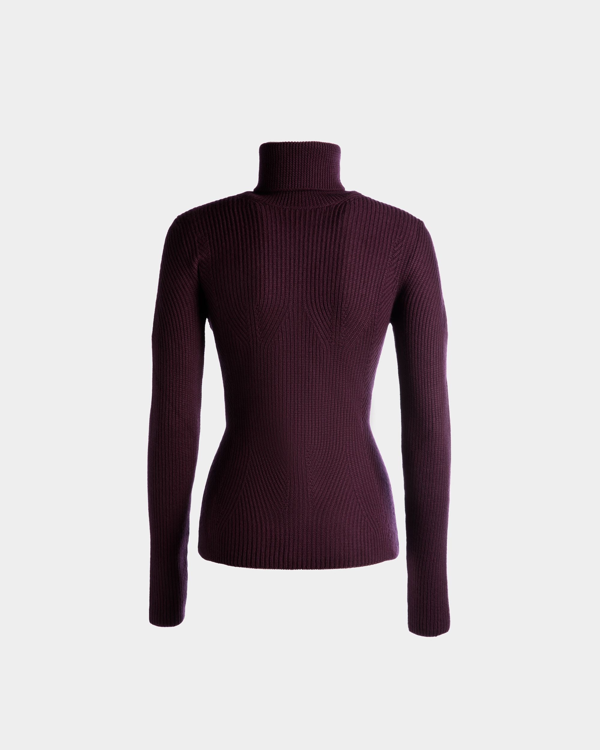 Bally Global - Jersey Con Cuello Vuelto De Lana Color Orquídea - Púrpura