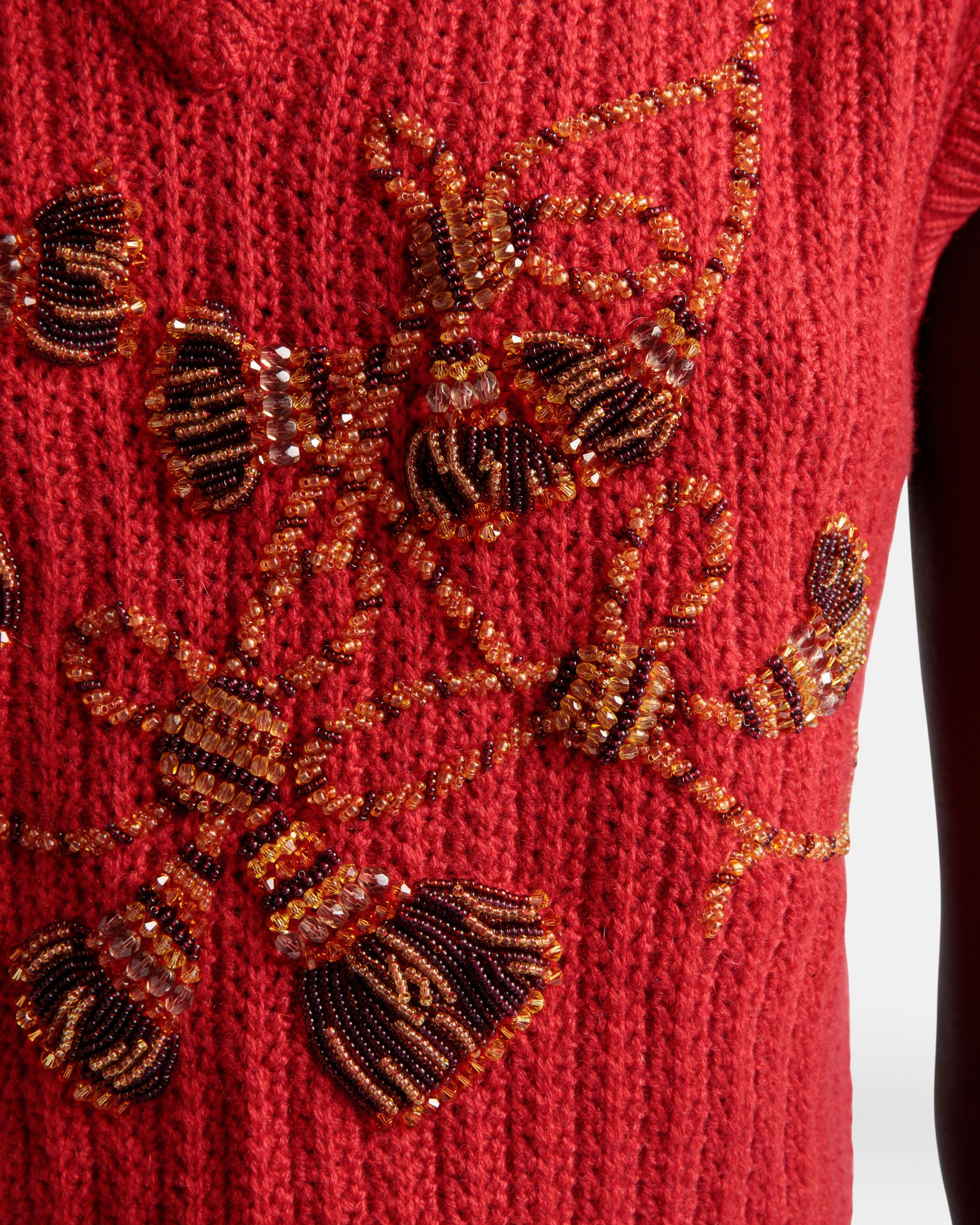 Bally Global - Gilet En Cachemire Rouge - Rouge