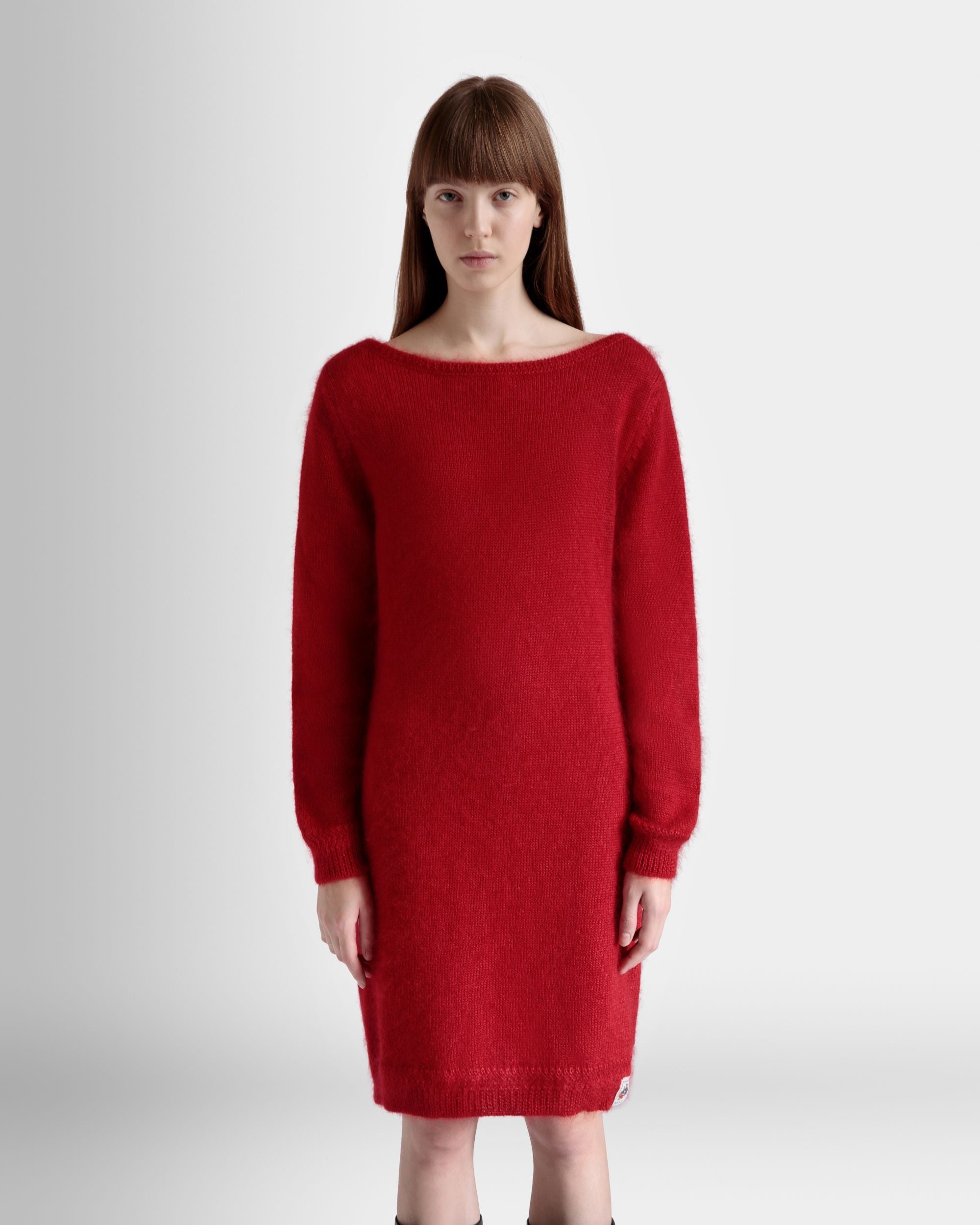 Bally Global - Minirobe En Mohair Et Soie Candy Red - Rouge