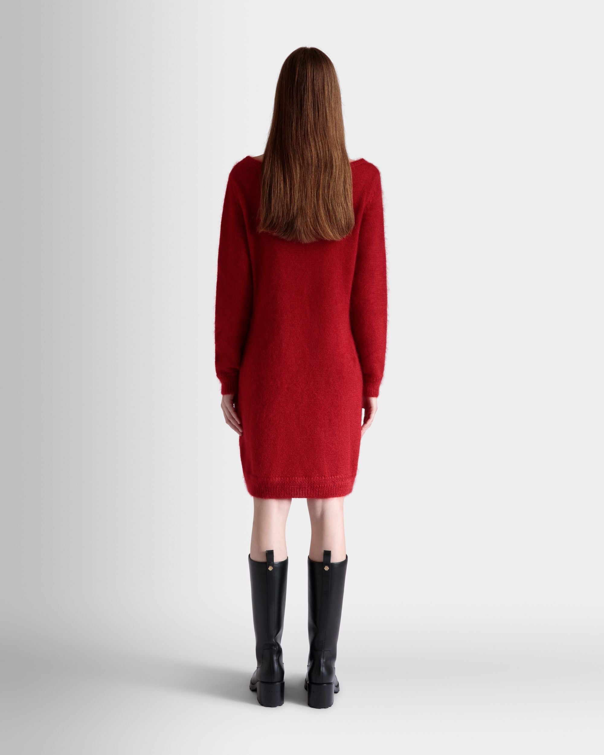 Bally Global - Minirobe En Mohair Et Soie Candy Red - Rouge