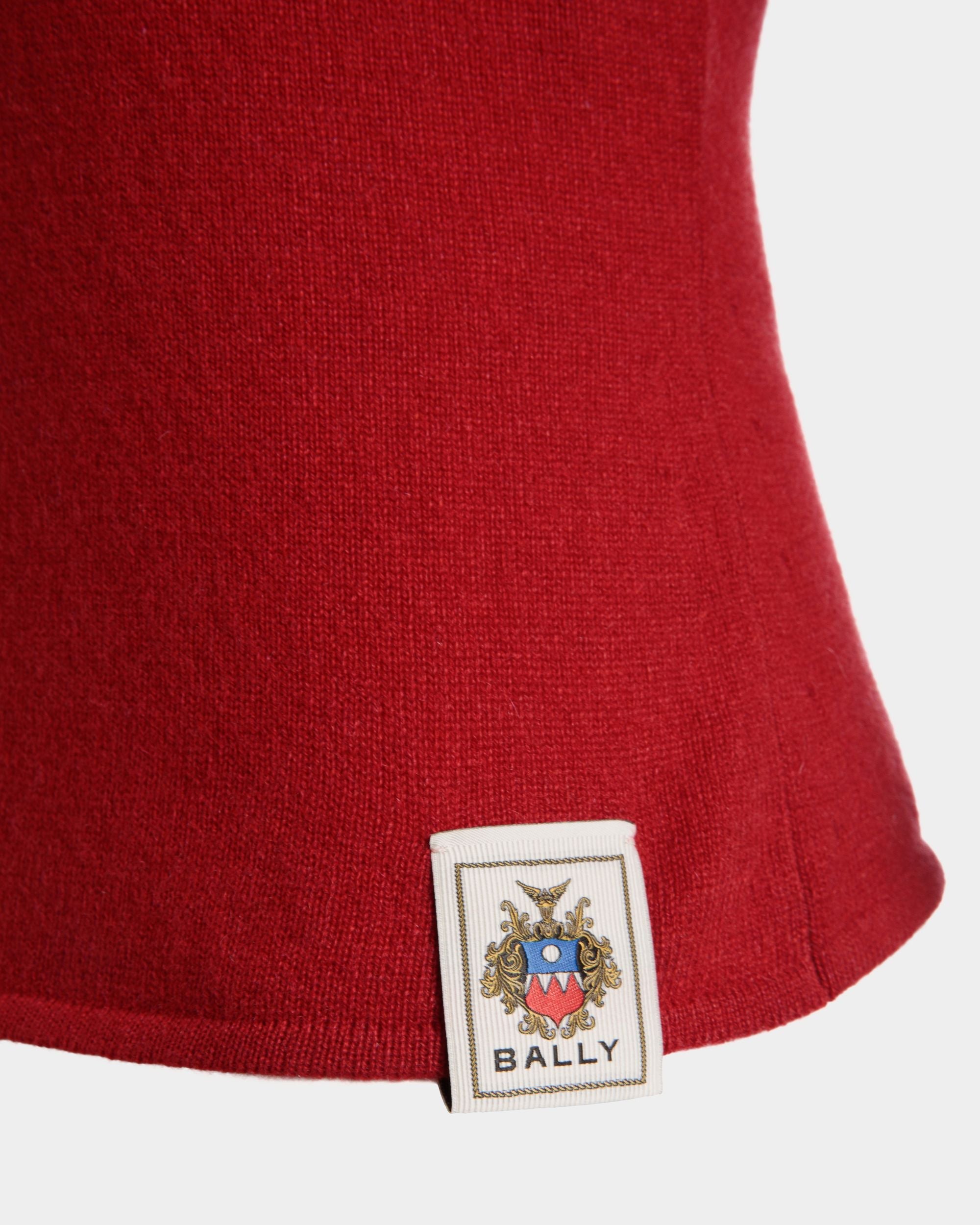 Bally Global - Knit Top In Candy Red Cashmere - Red