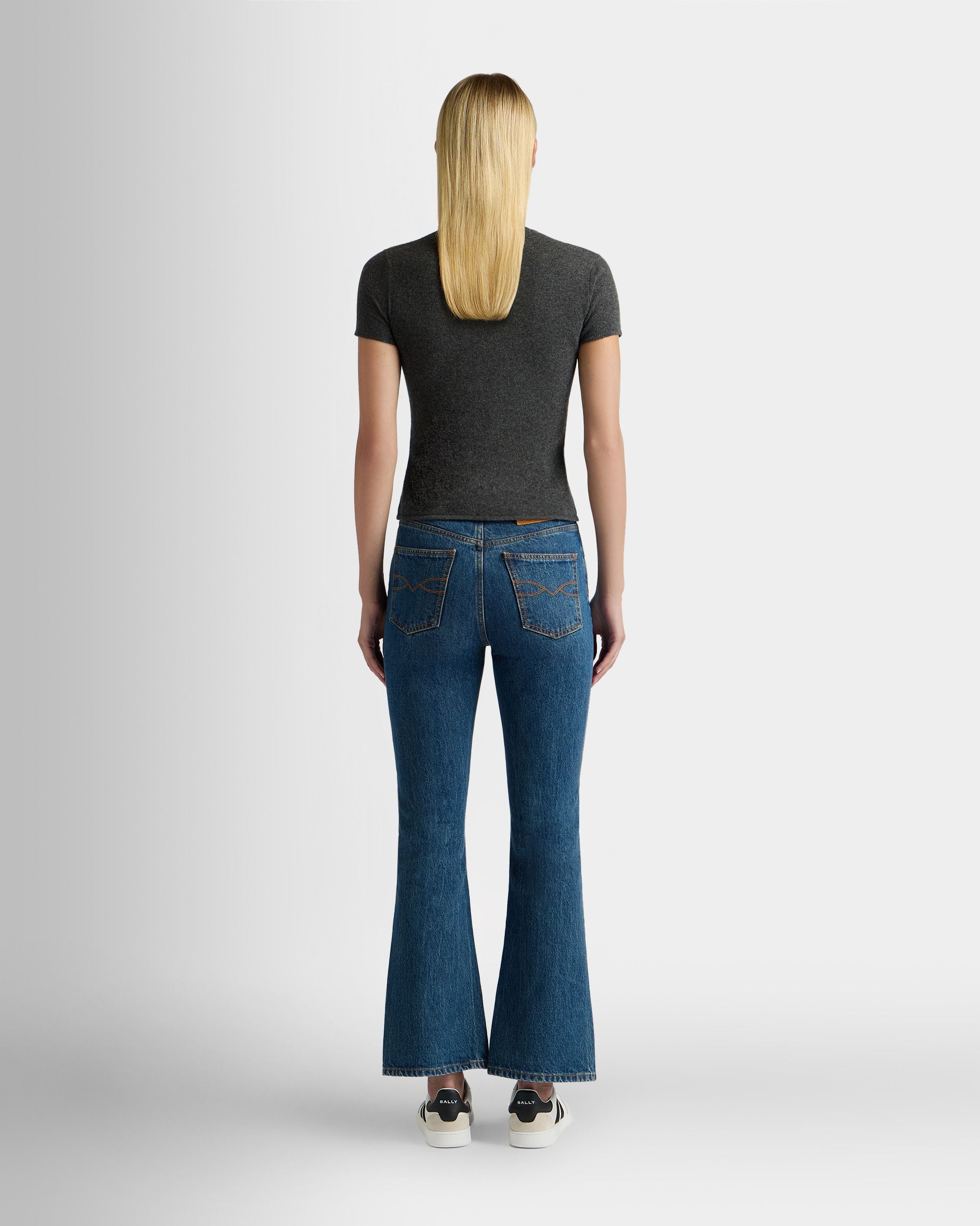 Bally Global - Knit Top in Dark Grey Cashmere - Grey