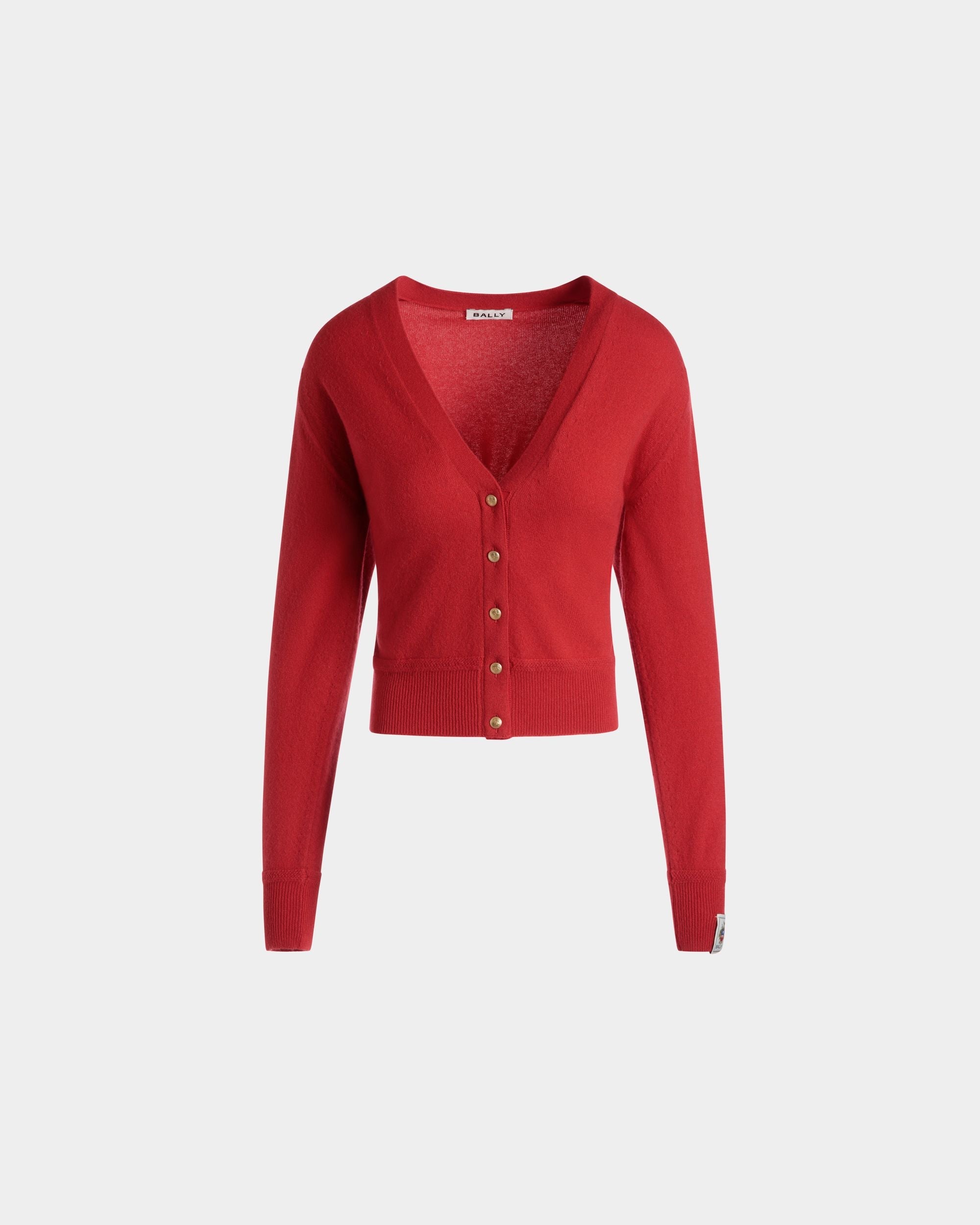 Bally Global - Cardigan En Cachemire Candy Red - Rouge