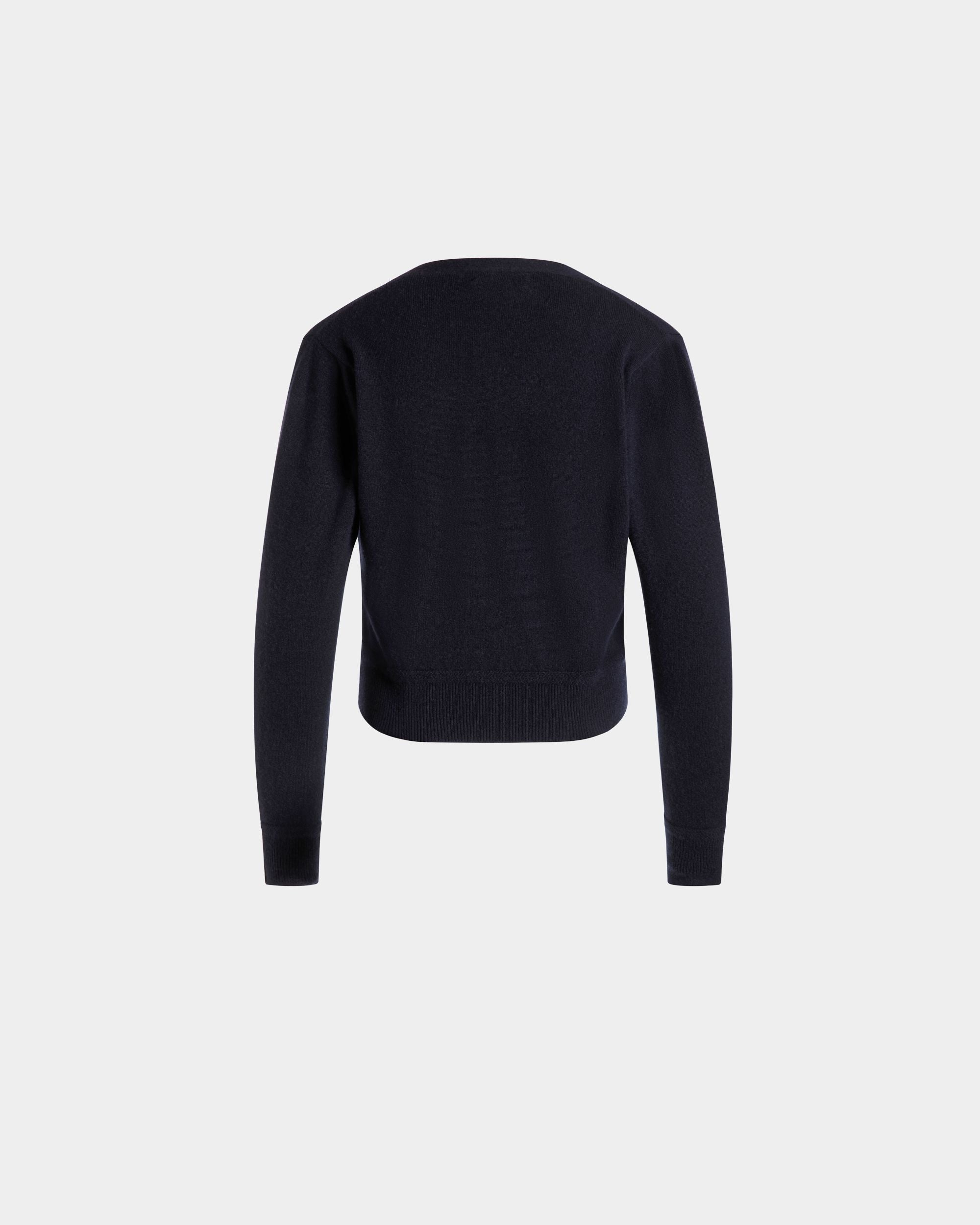 Bally Global - Cardigan In Navy Blue Cashmere - Blue