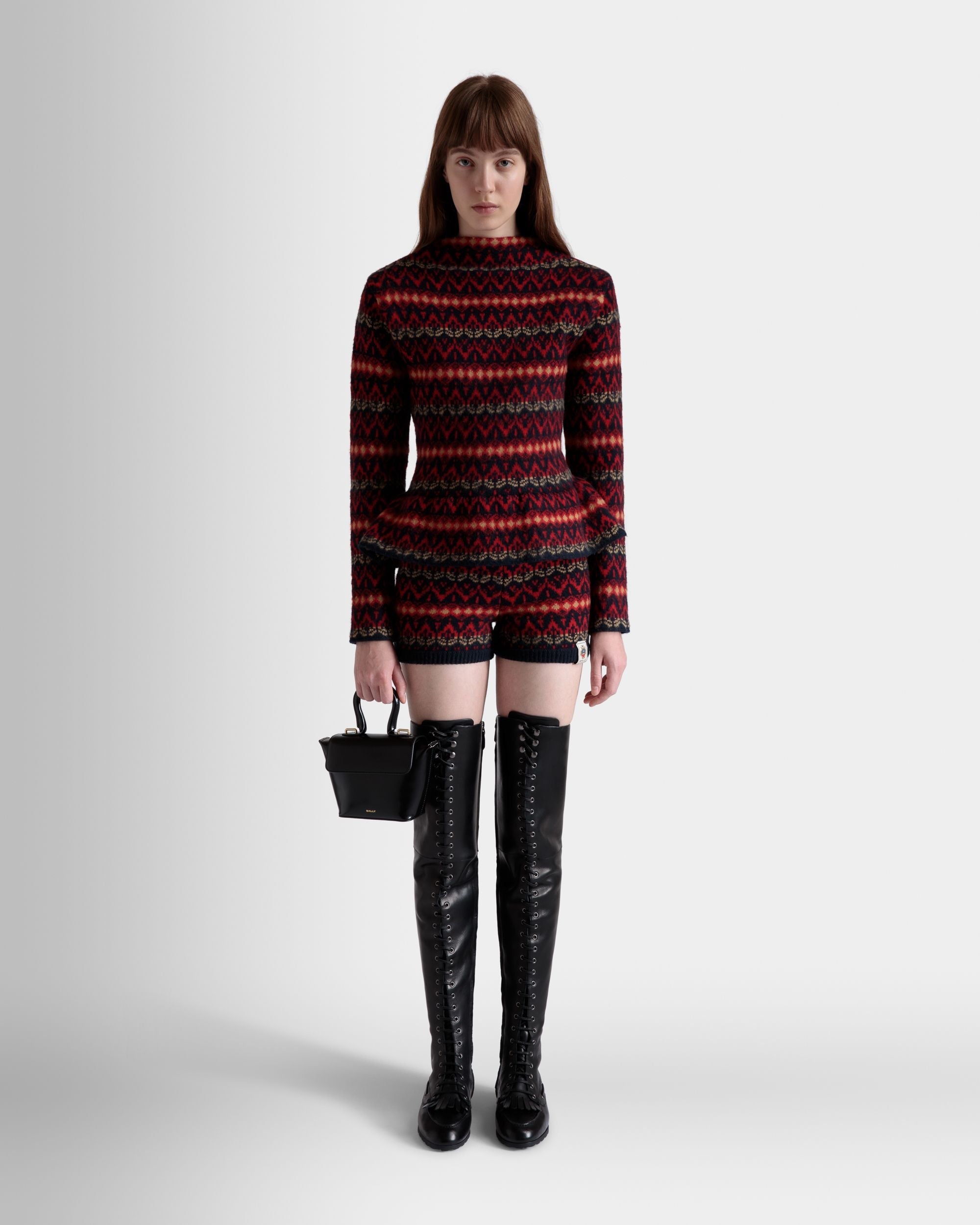 Bally Global - Shorts De Punto De Lana Multicolor - Multicolor