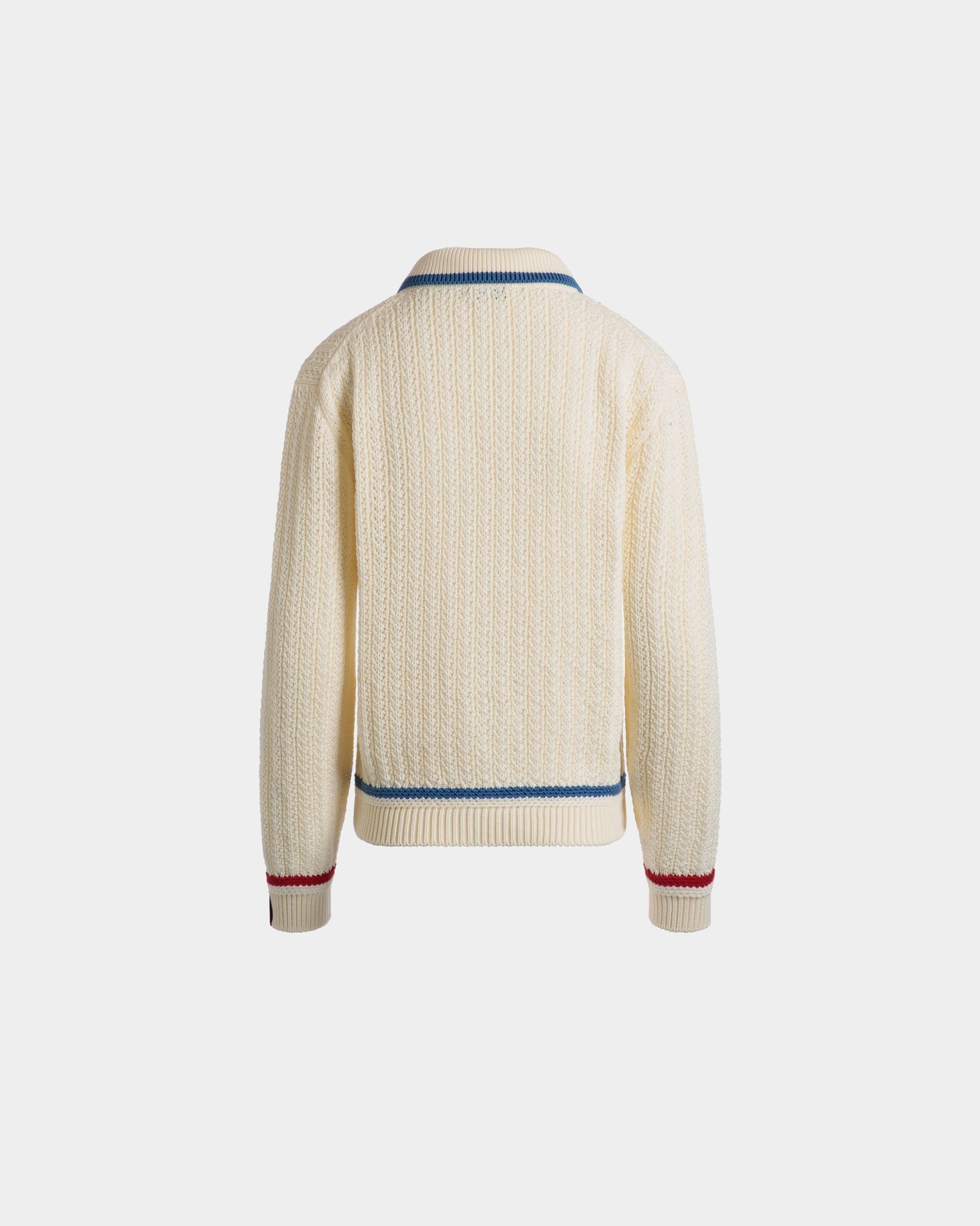 Bally Global - Cardigan in Ivory Cotton - White