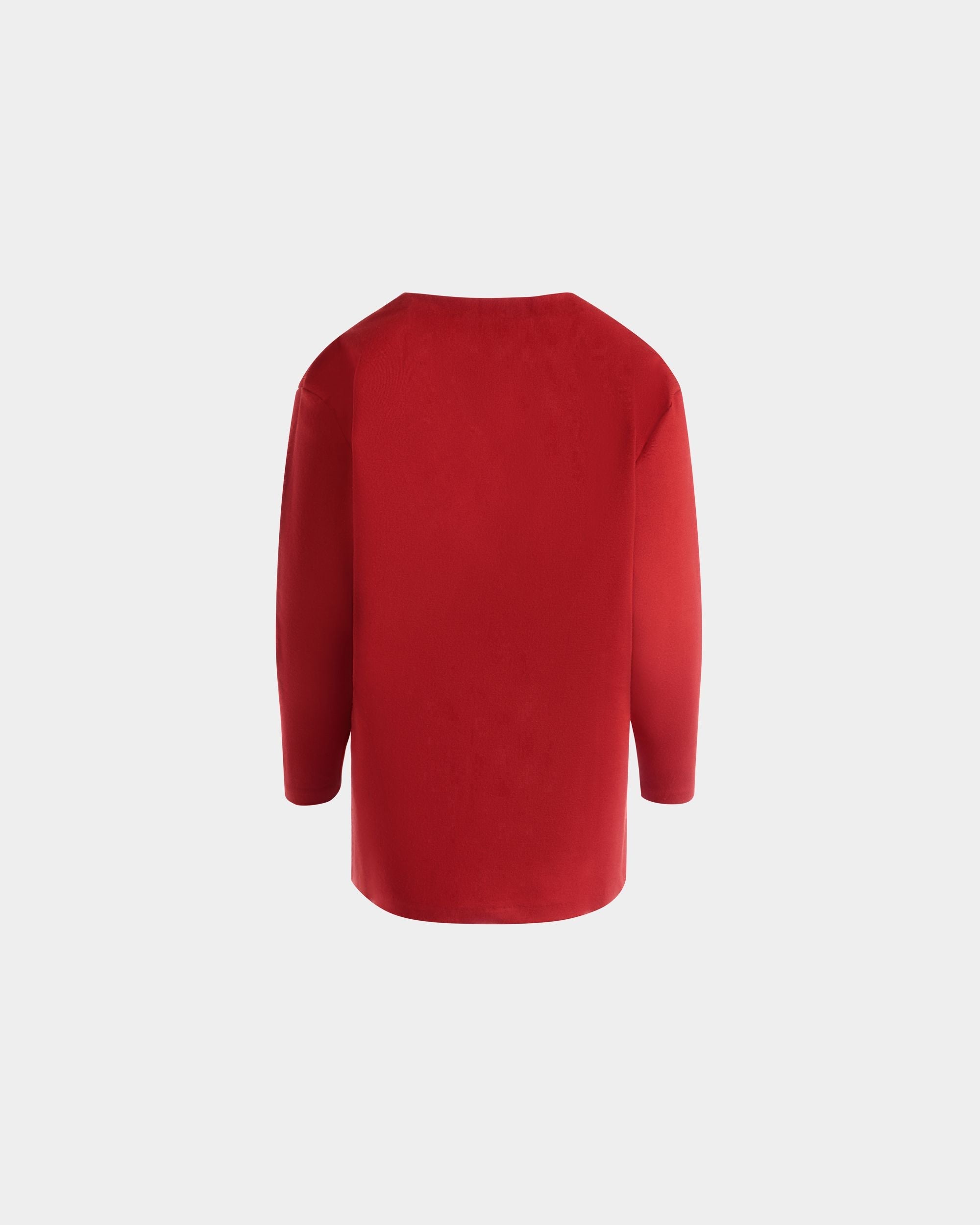 Bally Global - Cárdigan De Mezcla De Seda Y Lana Roja - Rojo
