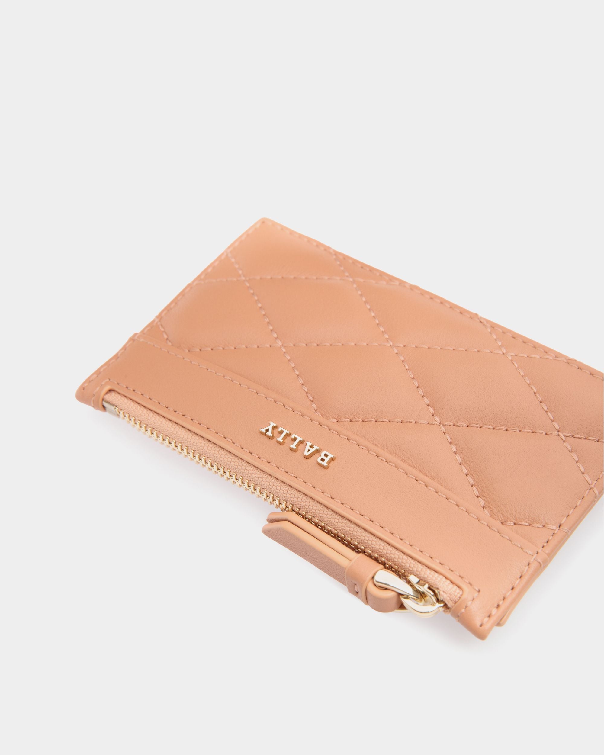 Bally Global - Tarjetero De Piel Rosa - Rosa