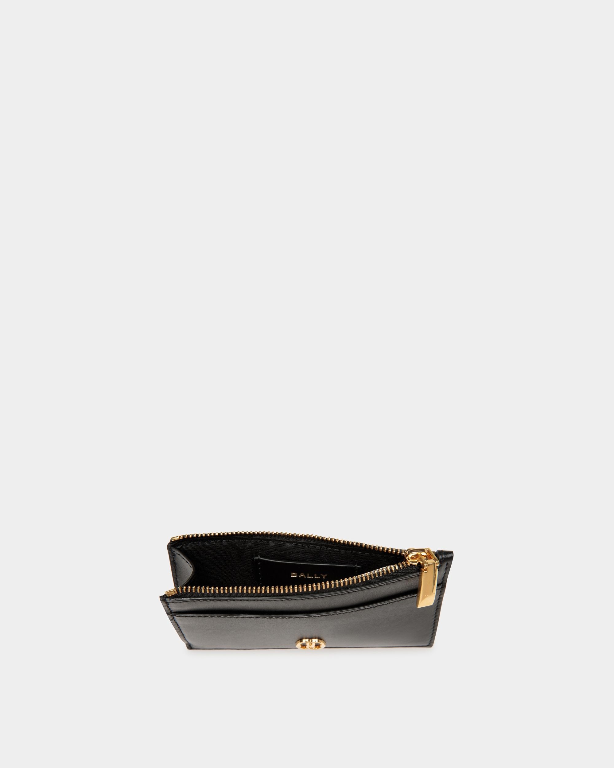Bally Global - Tarjetero Emblem De Piel En Negro - Negro