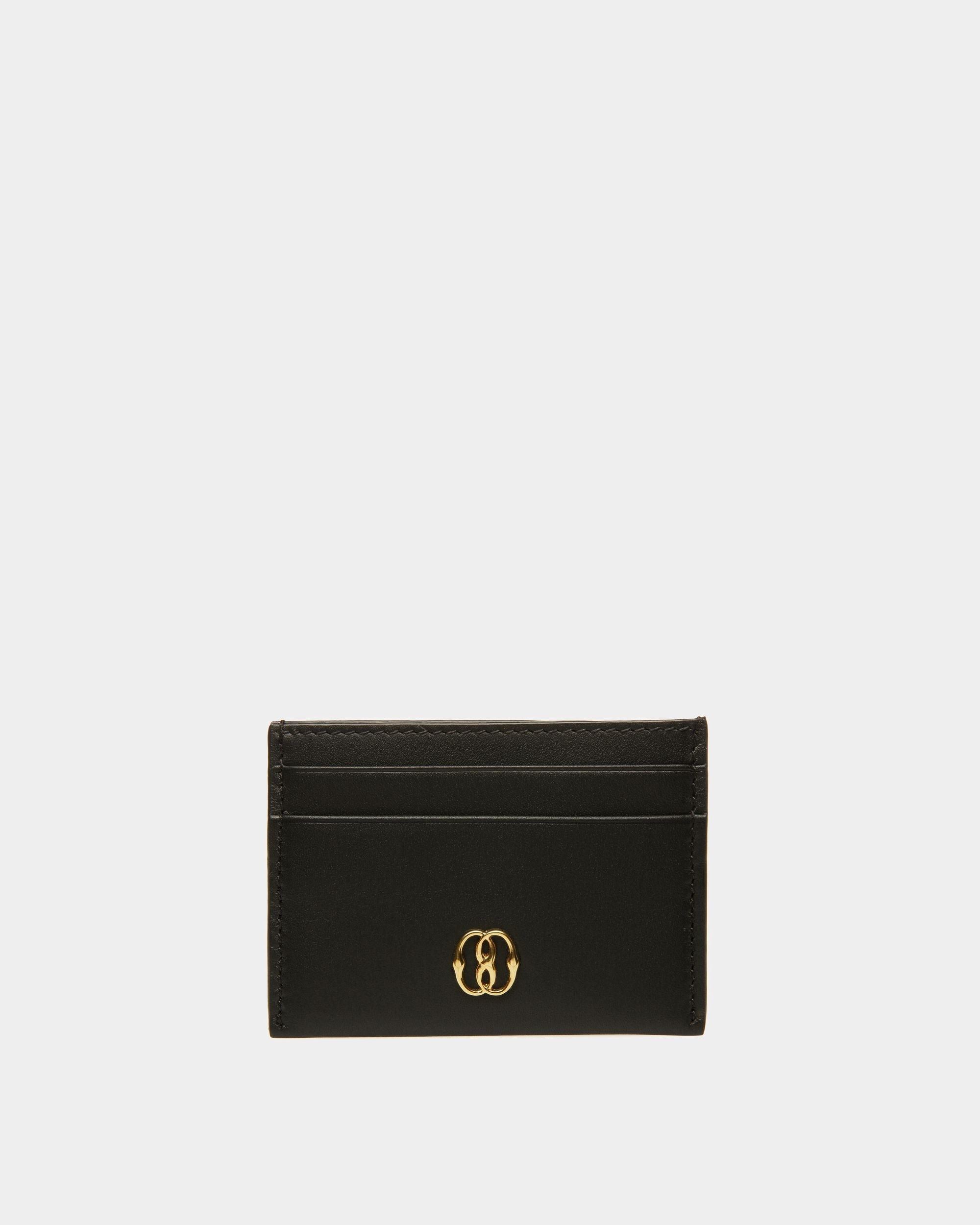 Bally Global - Emblem Card Holder In Black Leather - Black