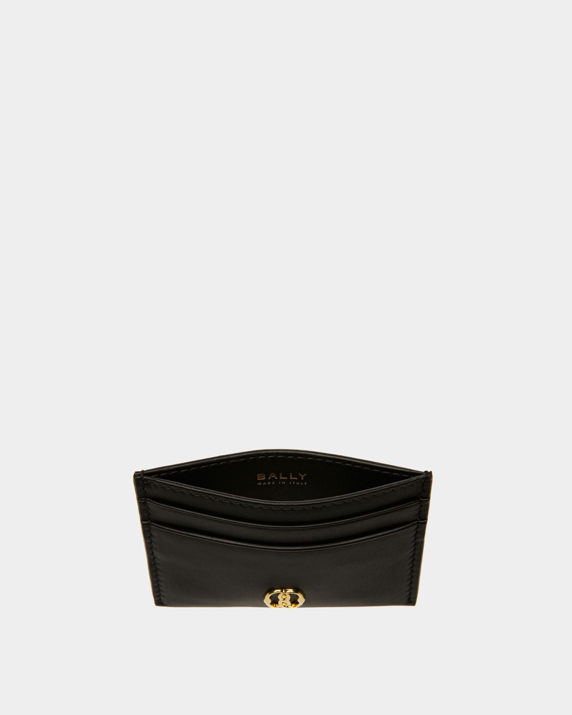 Bally Global - Emblem Card Holder In Black Leather - Black