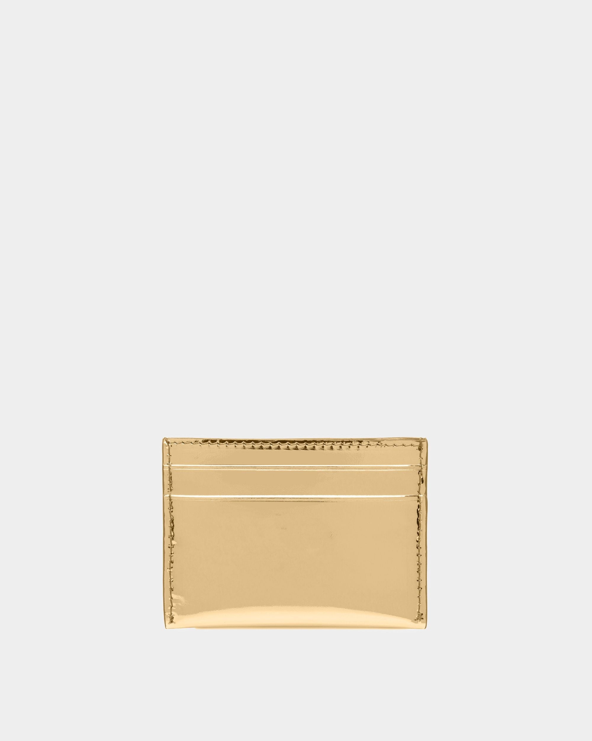 Bally Global - Tarjetero Ejecutivo Emblem De Piel Dorada - Dorado