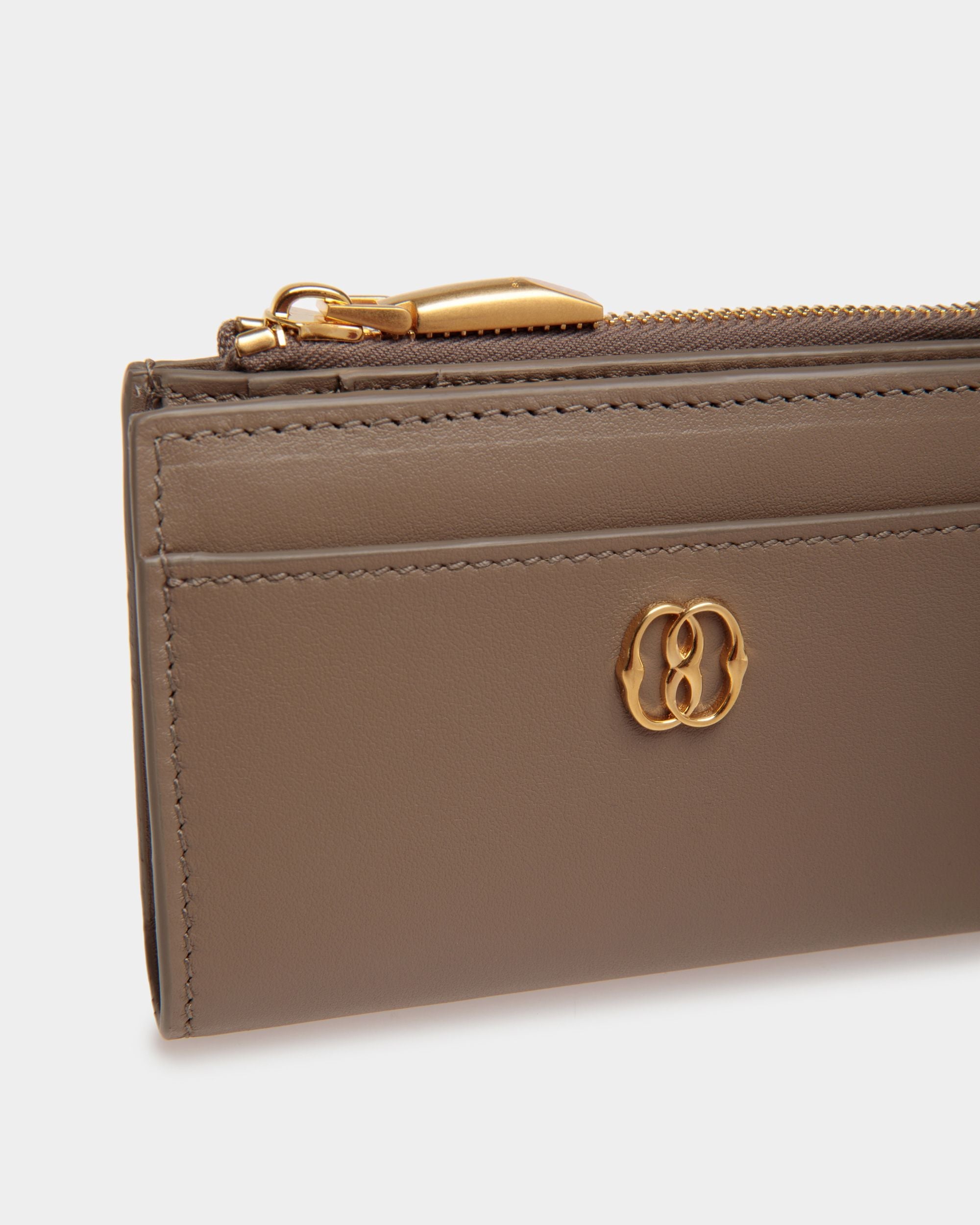 Bally Global - Portefeuille Emblem En Cuir Beige - Beige