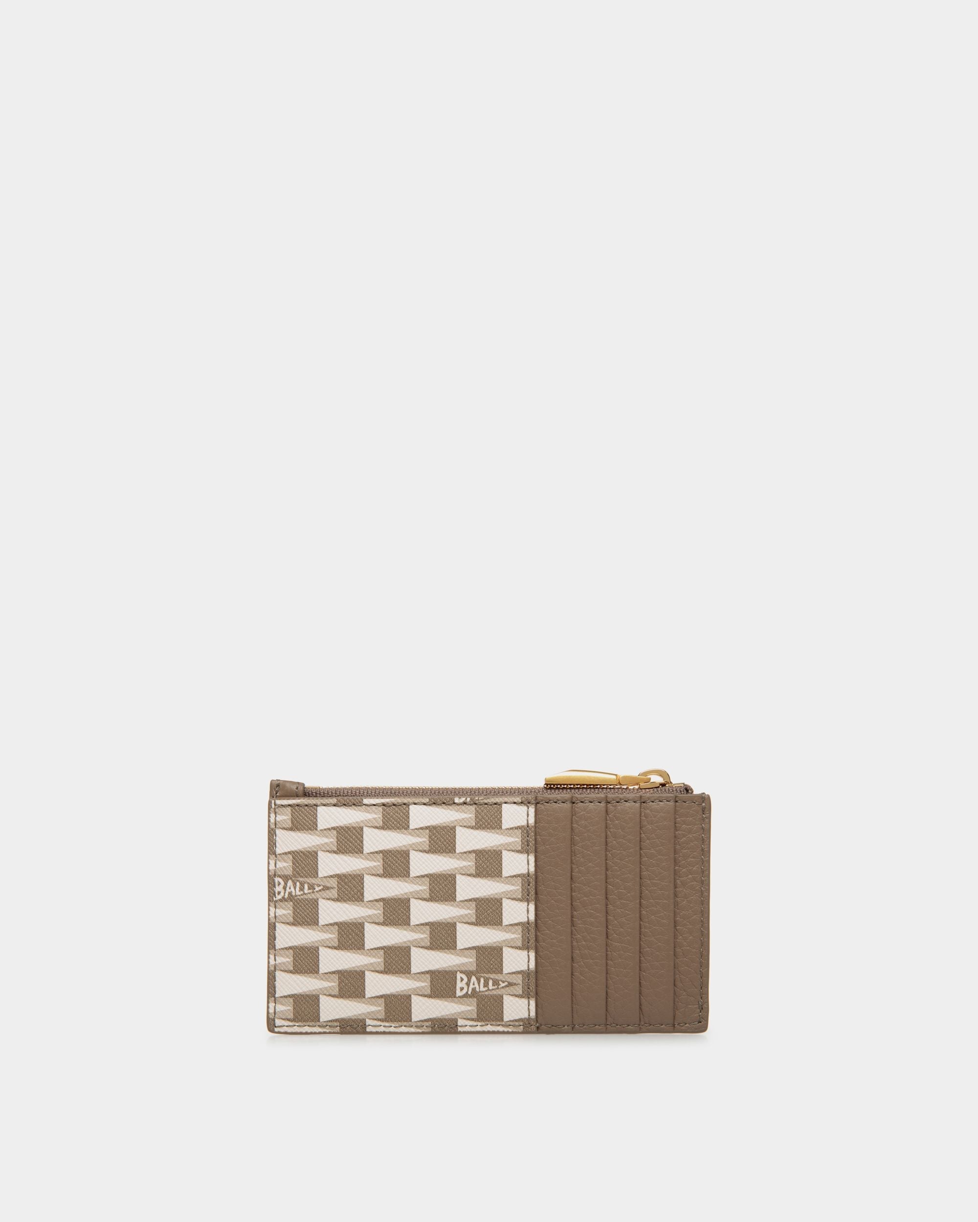 Bally Global - Tarjetero Con Cremallera Pennant De TPU - Beige