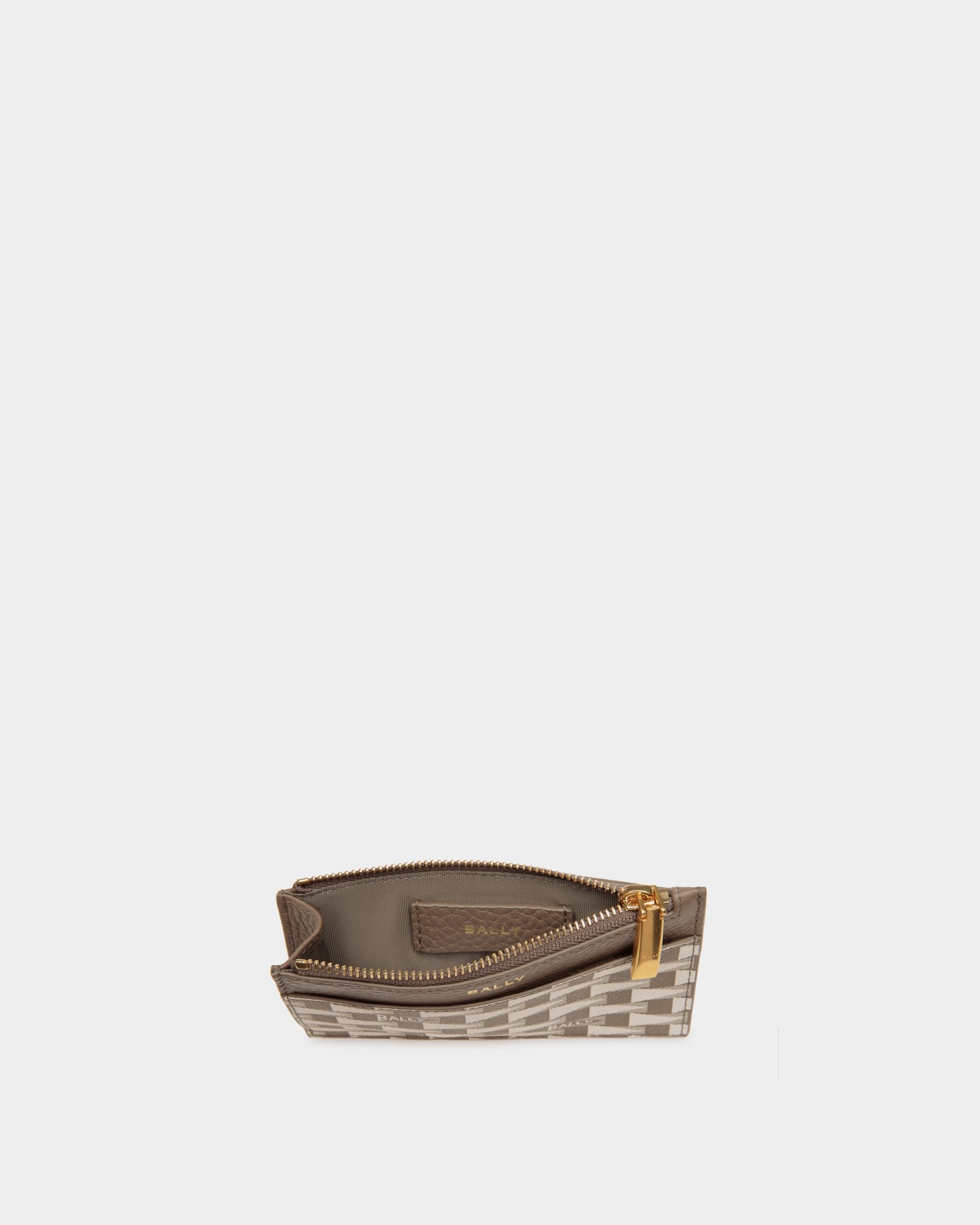 Bally Global - Tarjetero Con Cremallera Pennant De TPU - Beige