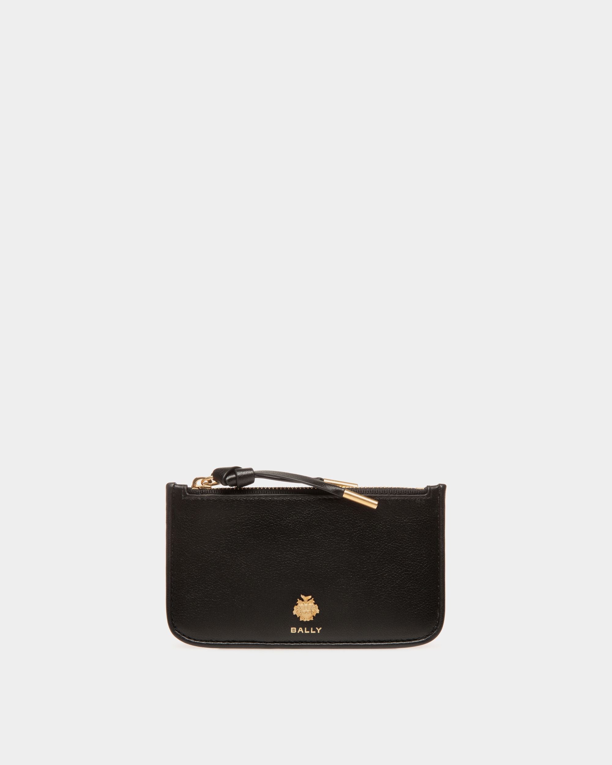 Bally Global - Porte-Cartes À Glissière Bally Essential En Cuir Noir - Noir