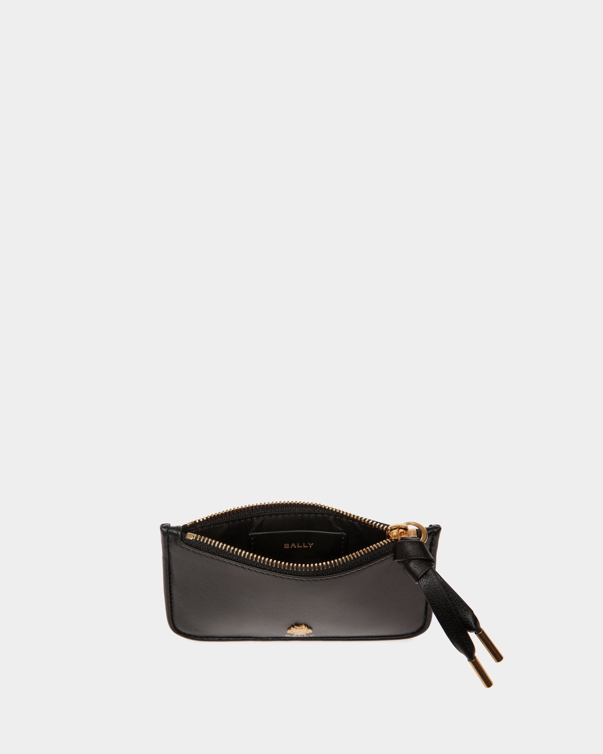 Bally Global - Porte-Cartes À Glissière Bally Essential En Cuir Noir - Noir
