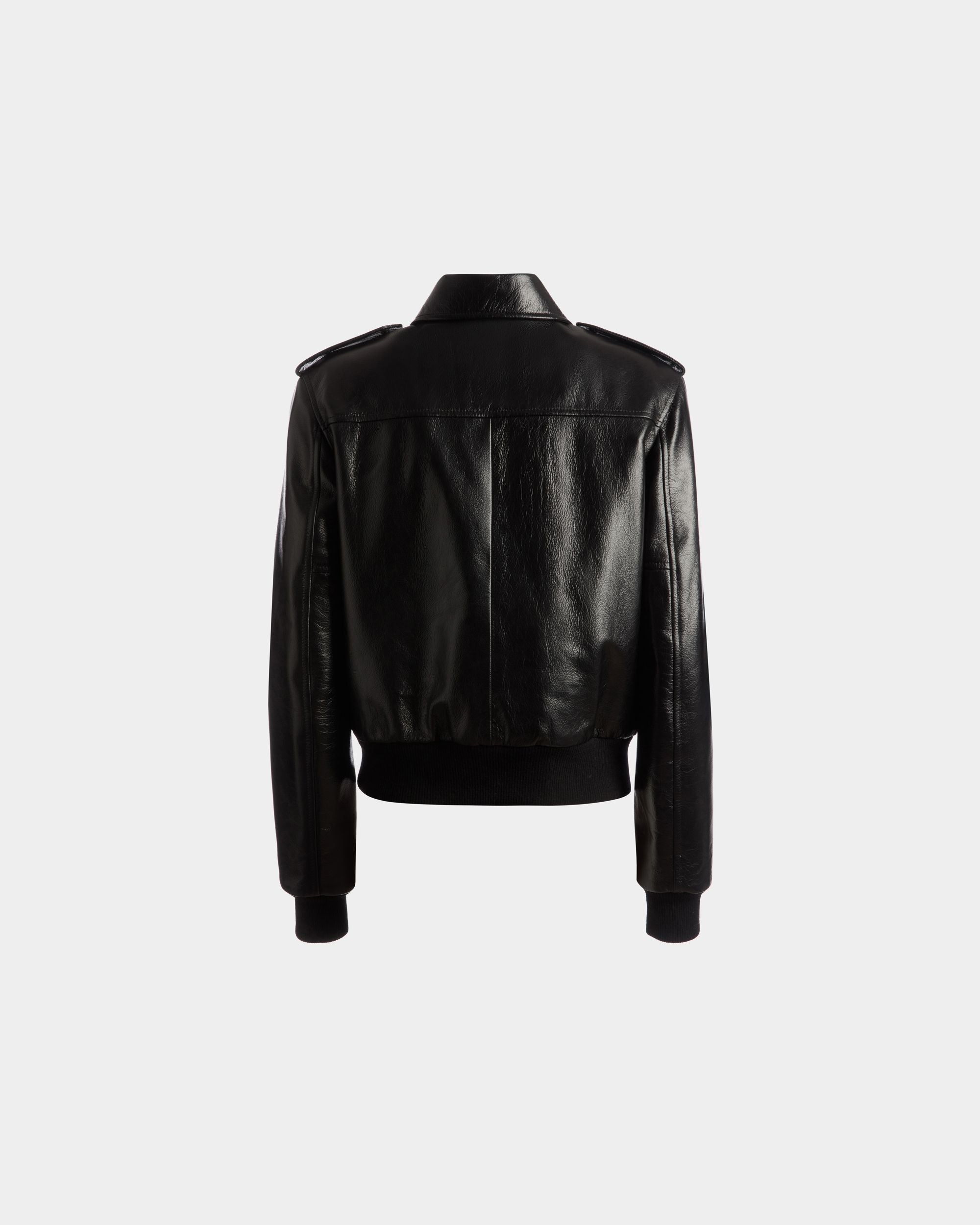 Bally Global - Bomber Jacket In Black Leather - Black