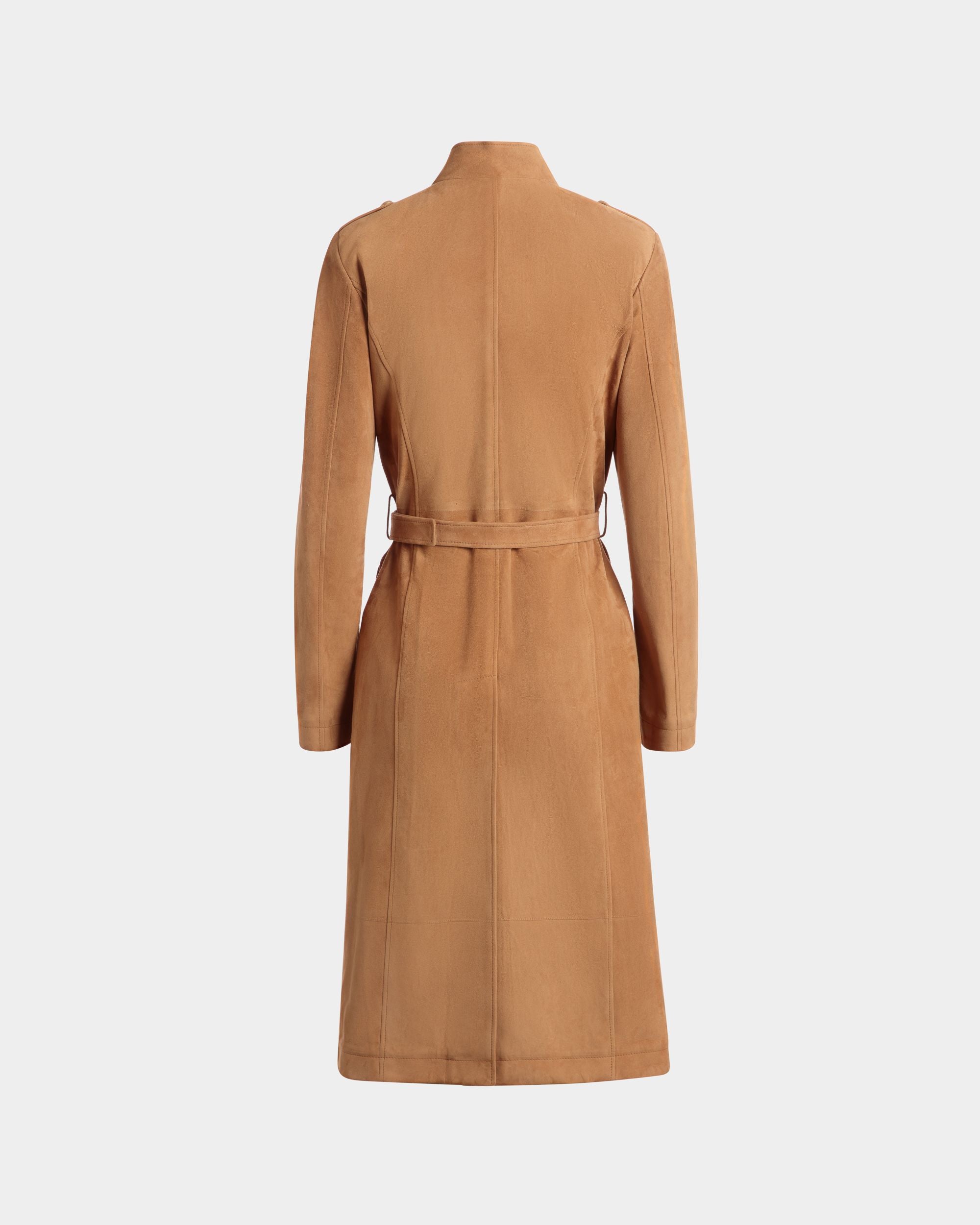 Bally Global - Belted Dress in Brown Suede - Brown