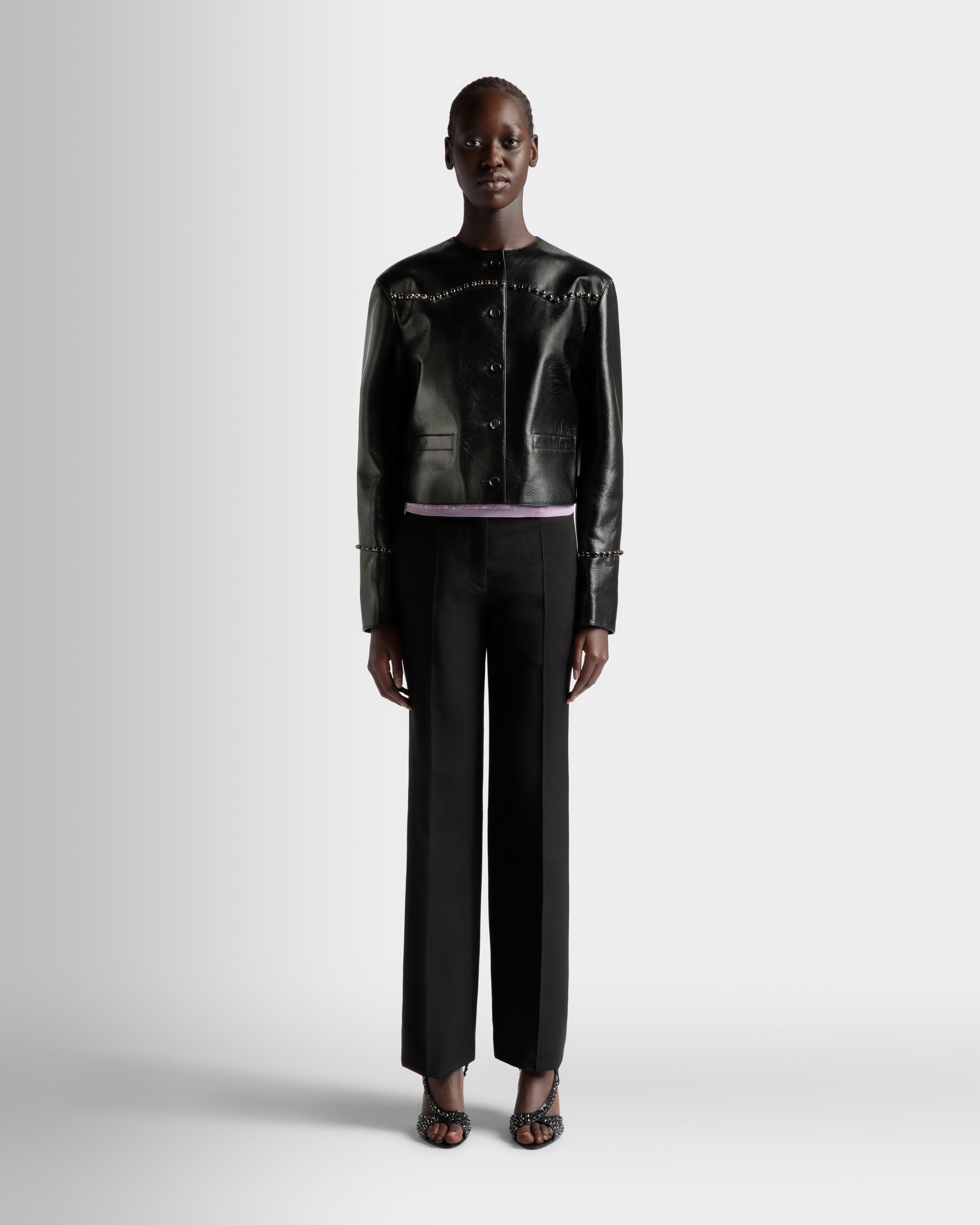 Bally Global - Chaqueta de Piel Negro - Negro