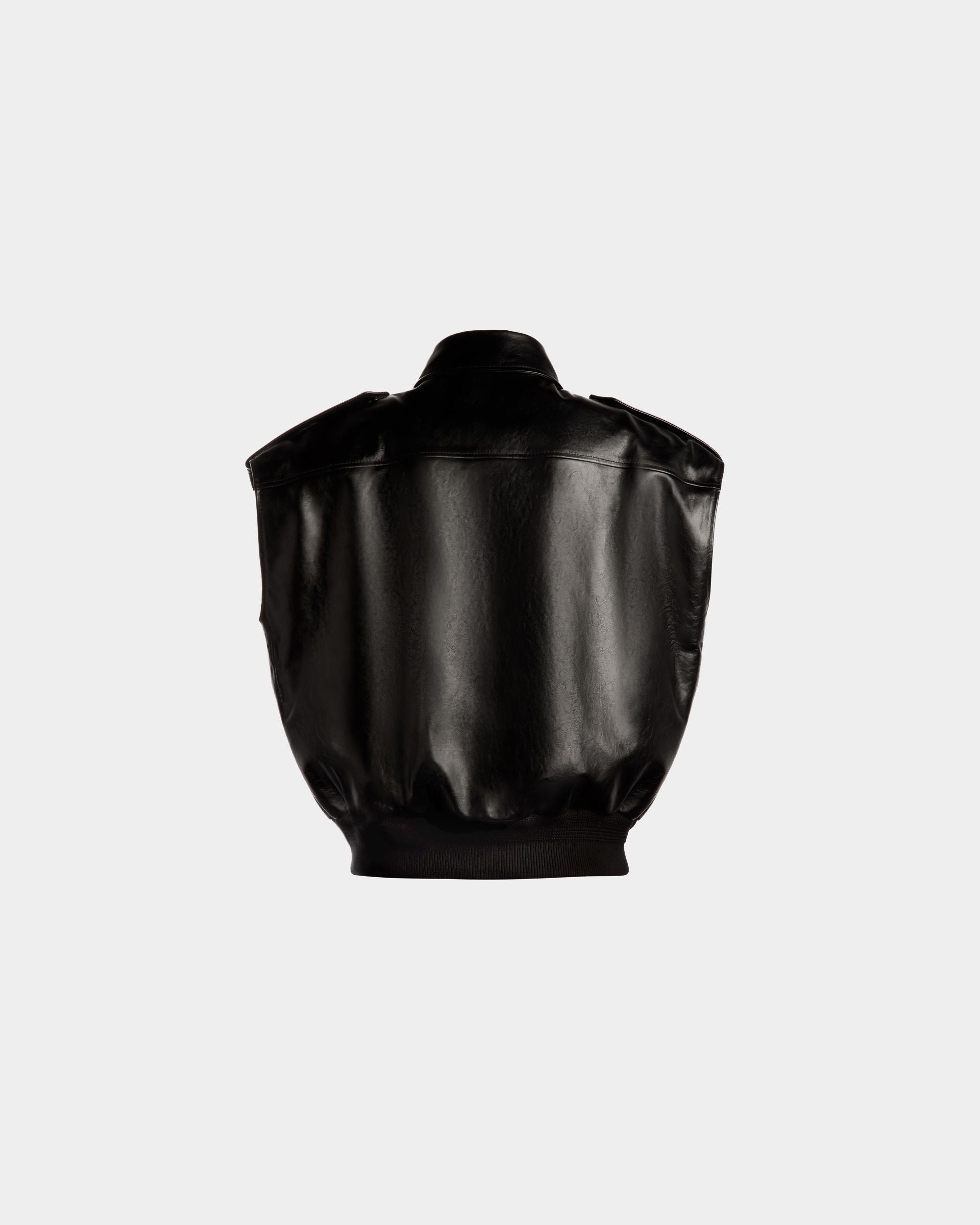 Bally Global - Gilet En Cuir Noir - Noir