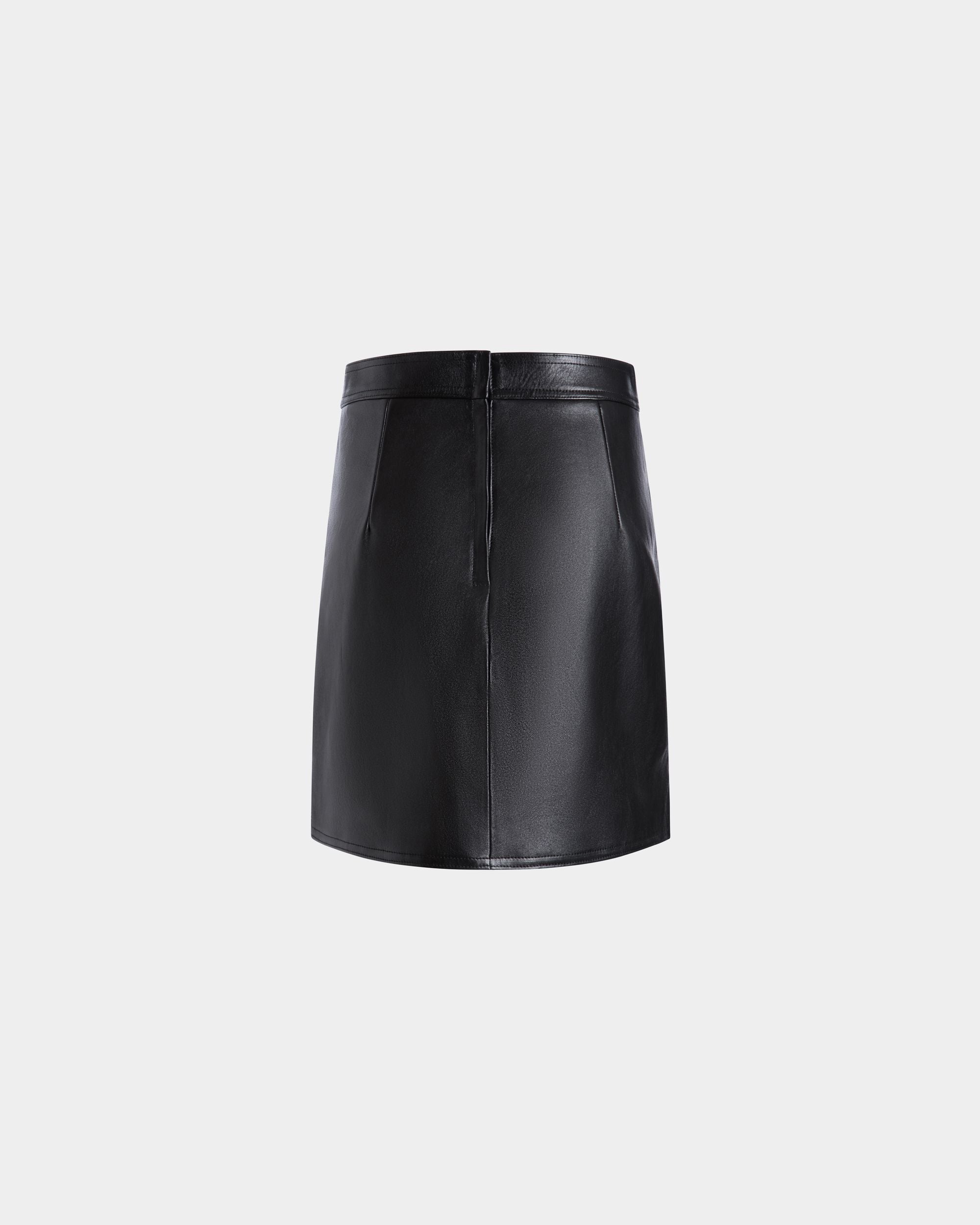 Bally Global - Leather Skirt In Black Sheep - Black