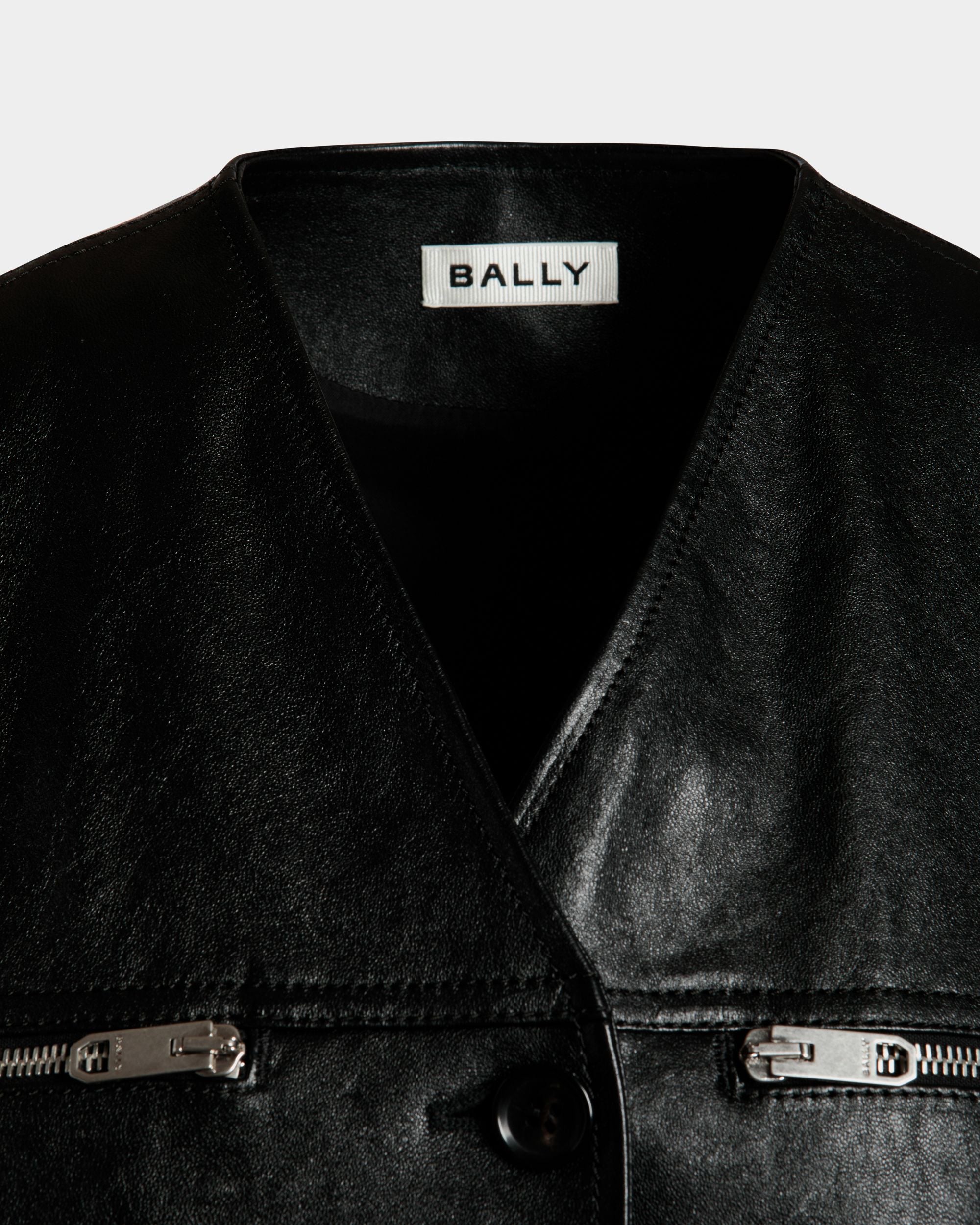 Bally Global - Gilet En Cuir Noir - Noir