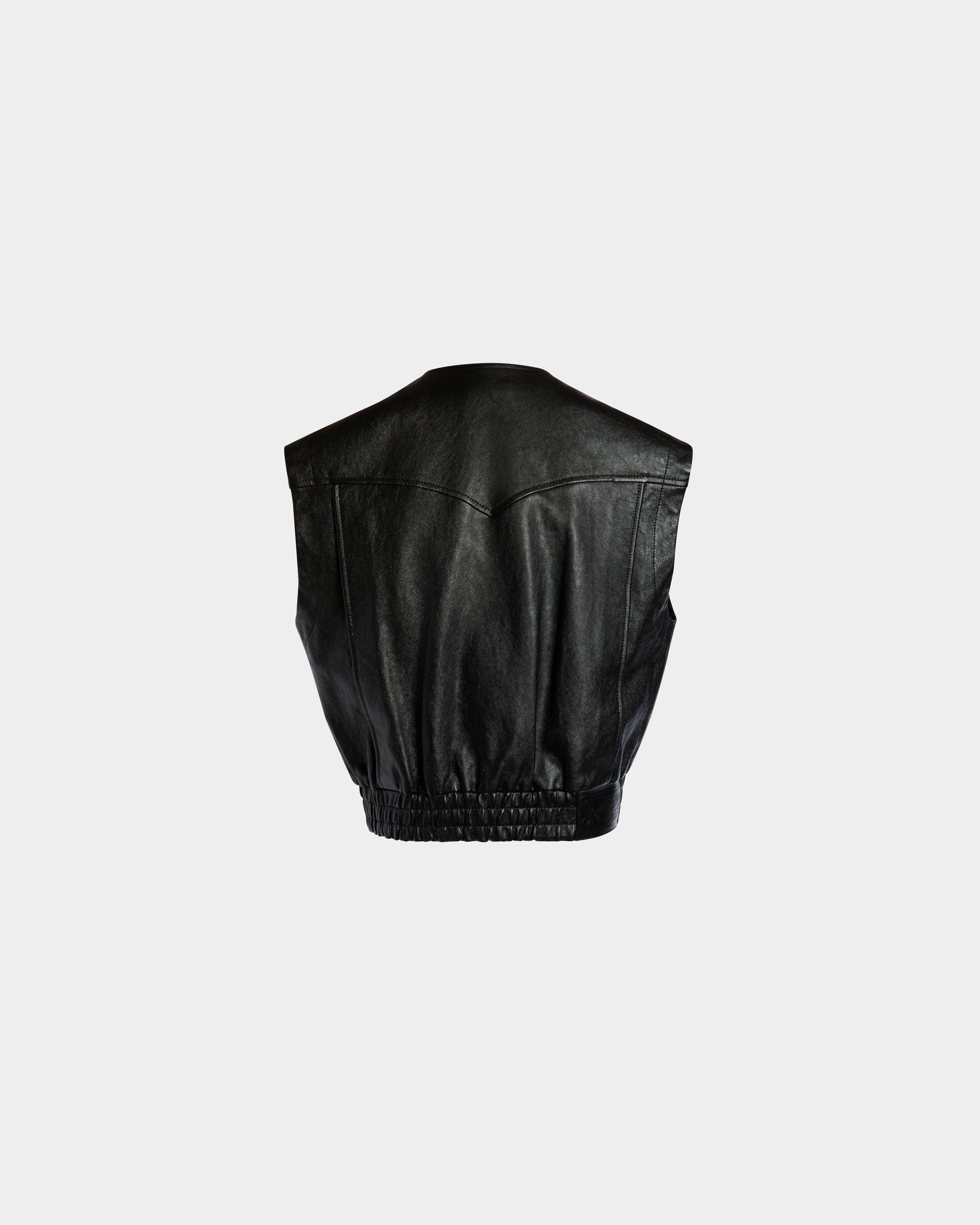 Bally Global - Gilet En Cuir Noir - Noir