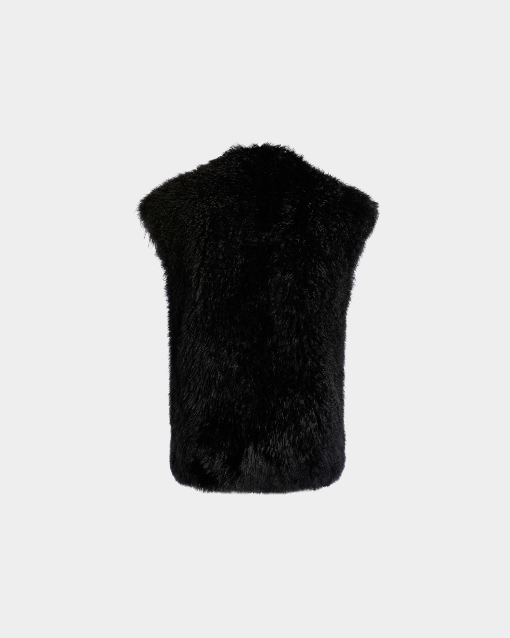 Bally Global - Winter Capsule Vest in Black Shearling - Black