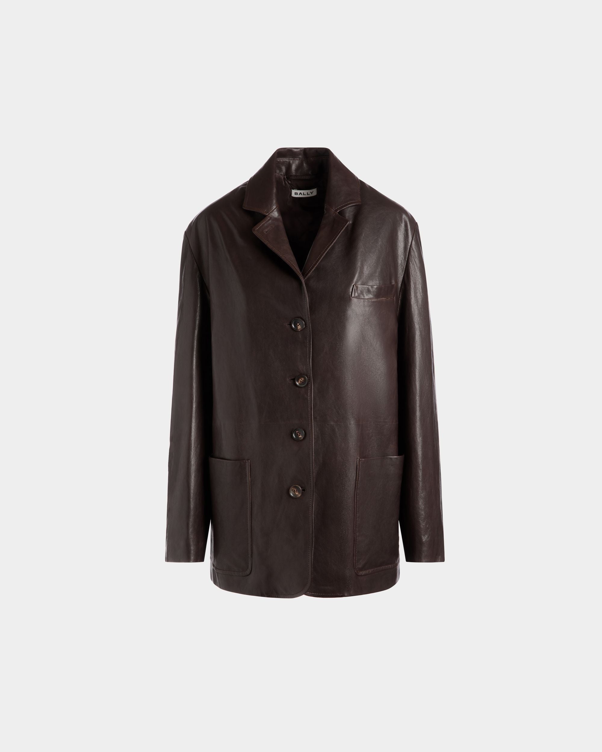 Bally Global - Blazer In Brown Leather - Brown
