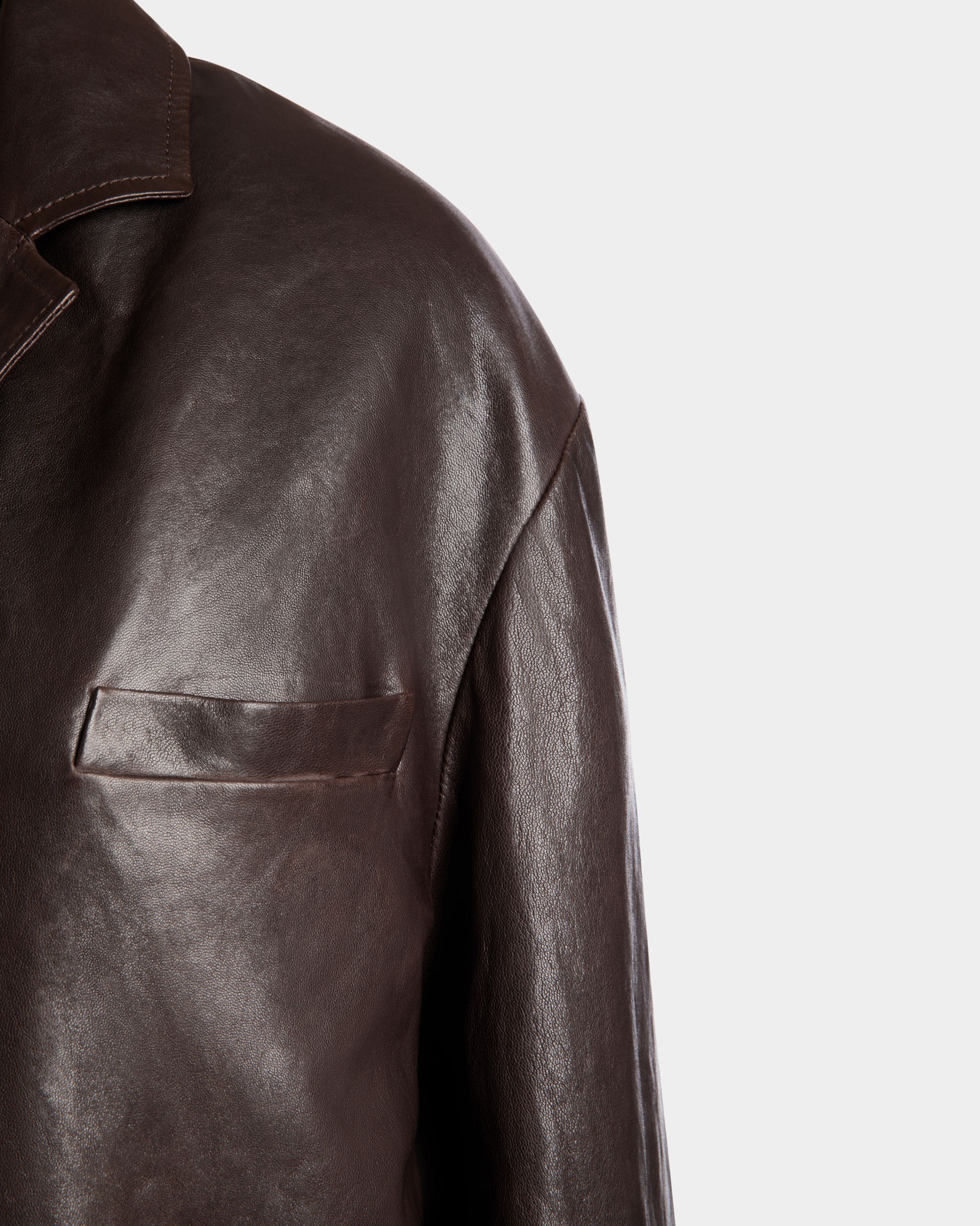 Bally Global - Blazer In Brown Leather - Brown