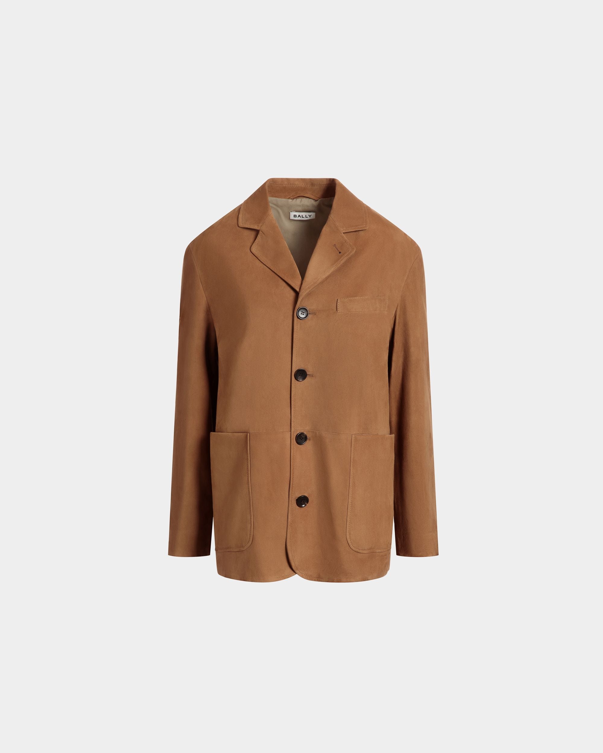 Bally Global - Blazer En Daim Marron - Marron