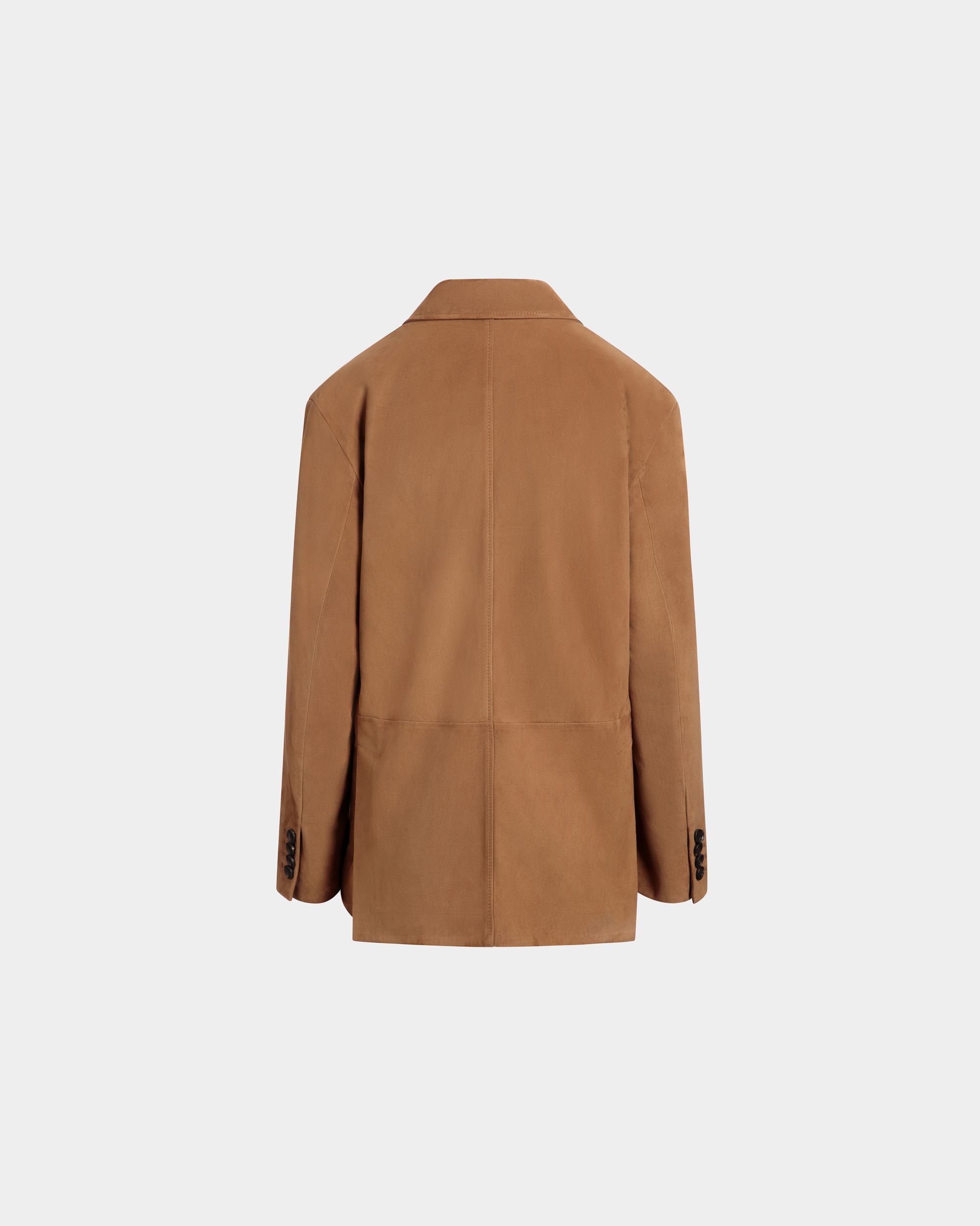 Bally Global - Blazer En Daim Marron - Marron