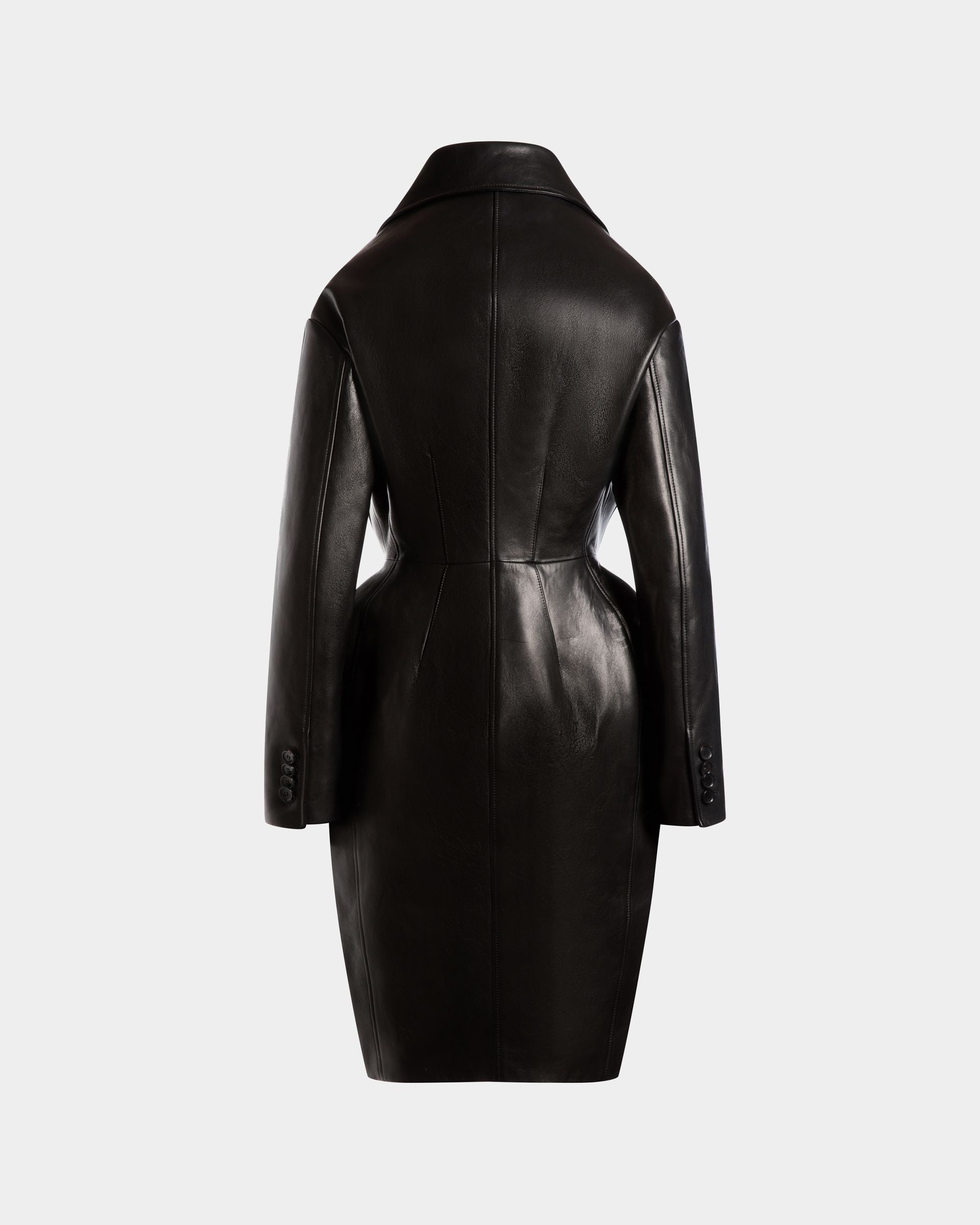 Bally Global - Coat in Black Leather - Noir