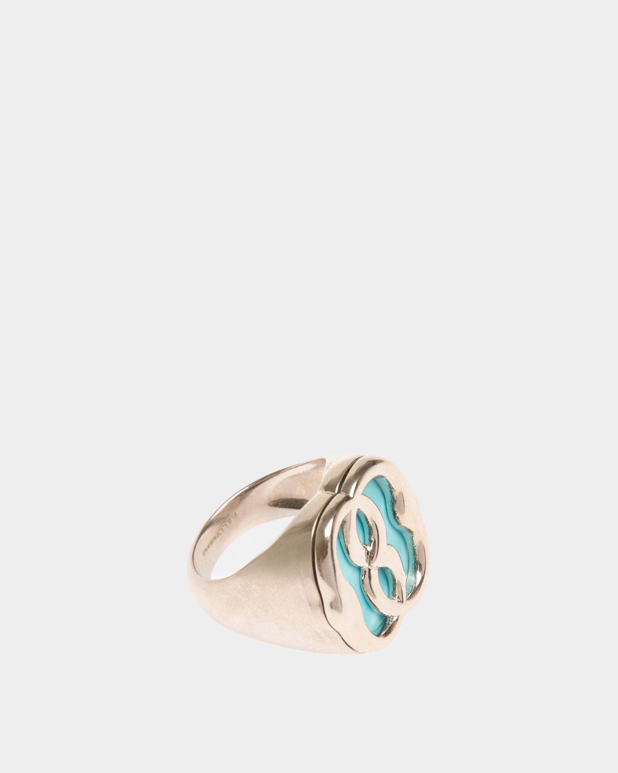 Bally Global - Emblem Ring In Hammered Palladium - Silver