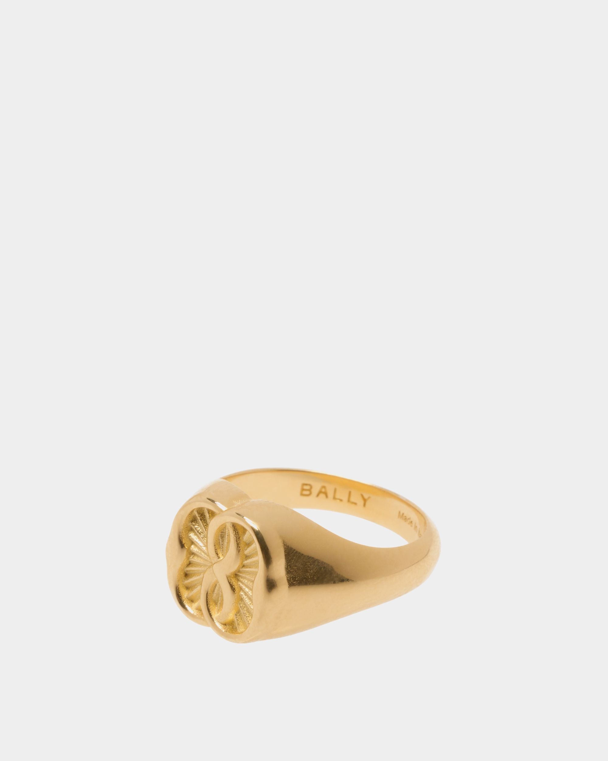 Bally Global - Emblem Ring In Gold-tone Eco Brass - Gold