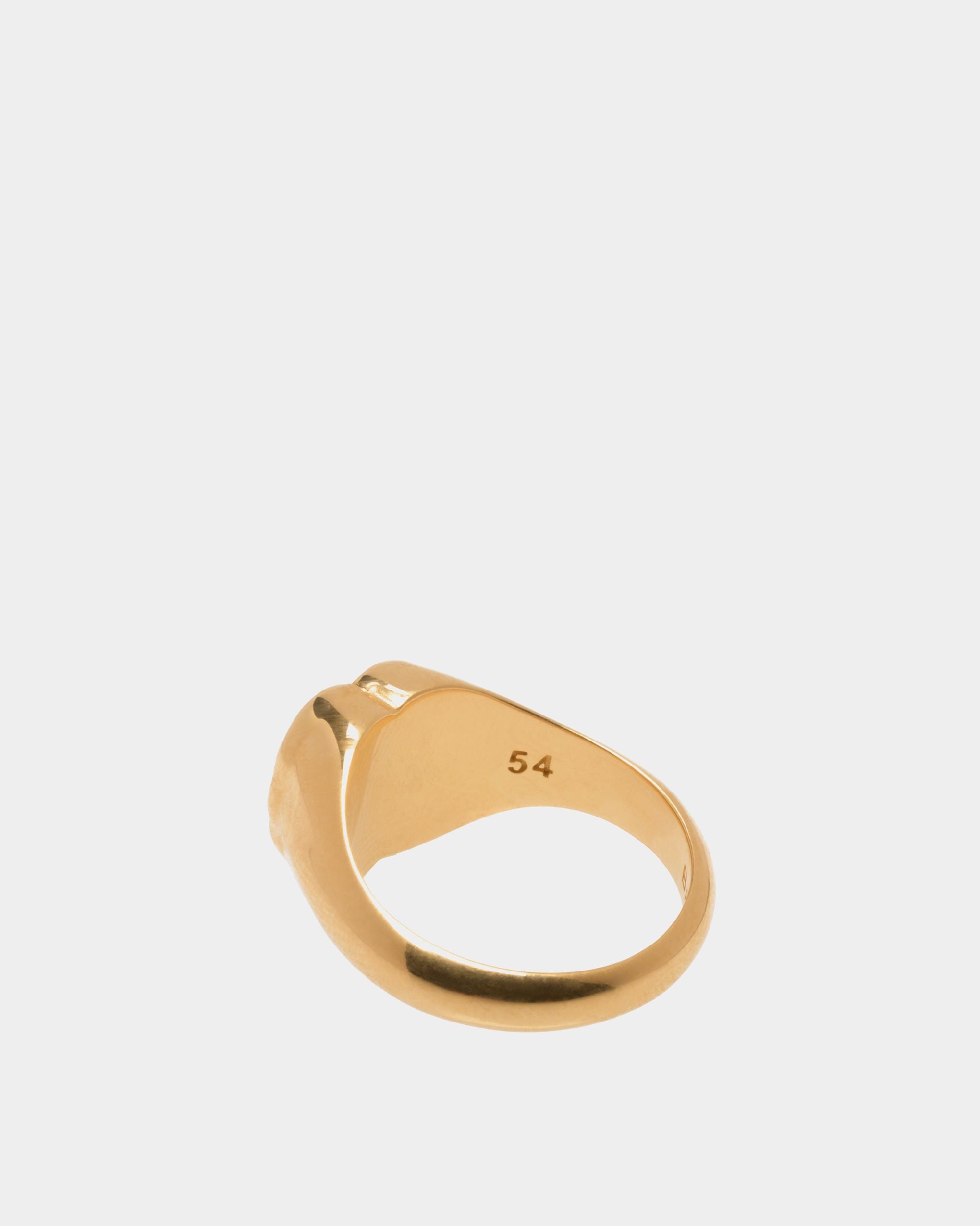 Bally Global - Emblem Ring In Gold-tone Eco Brass - Gold