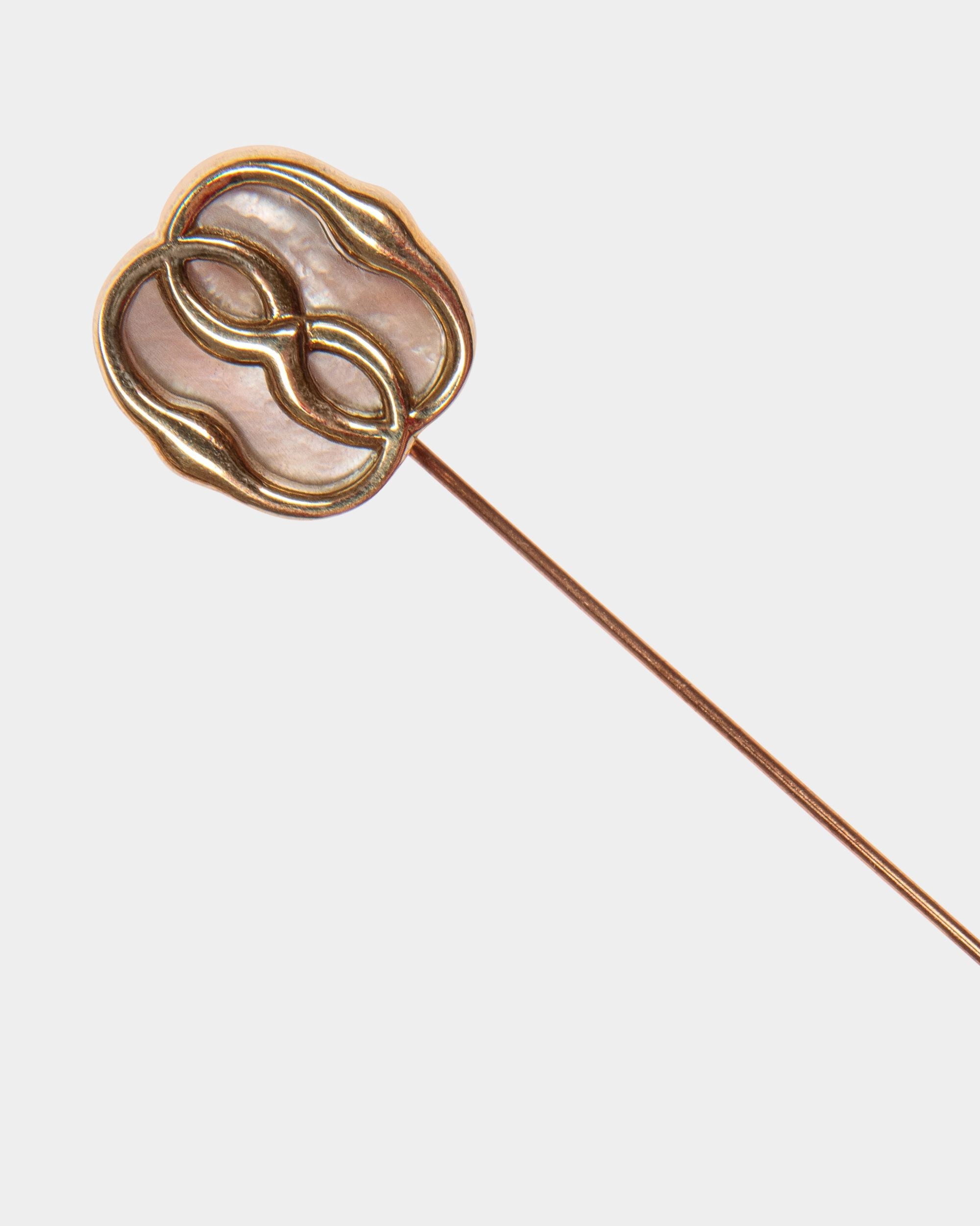 Bally Global - Emblem Pin In Hammered Gold - Gold